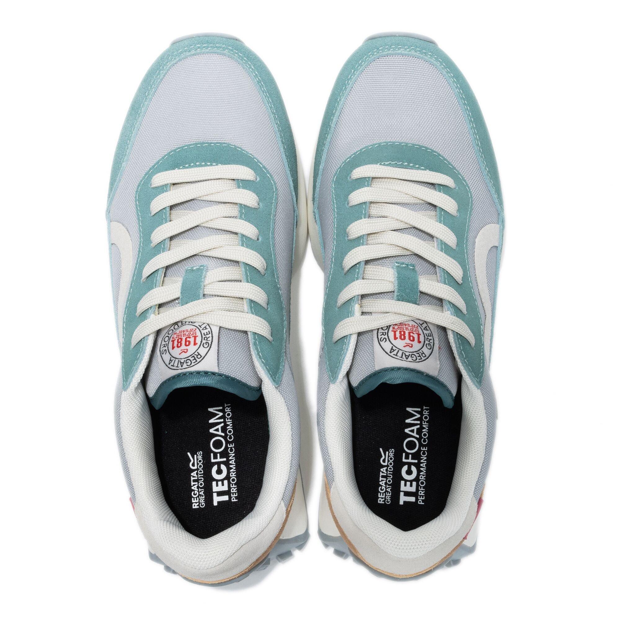 Grey/Ivy Moss - Regatta - Womens Marine Heritage II Trainers - 7