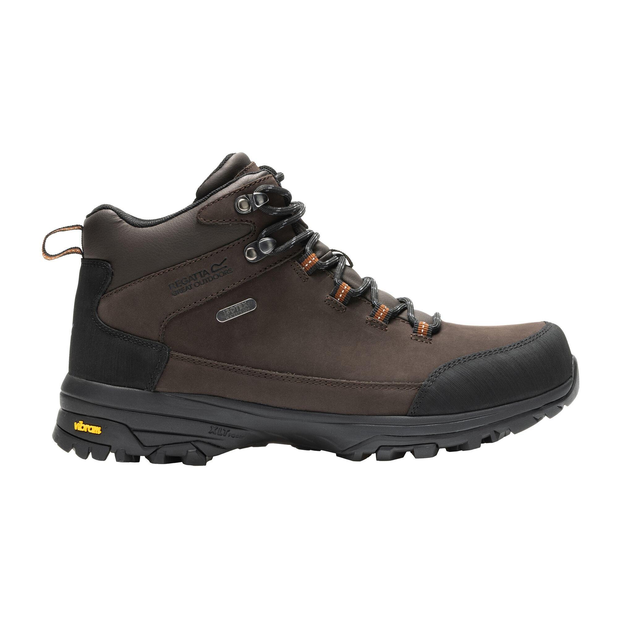 Mens Burrell Leather Waterproof Walking Boots