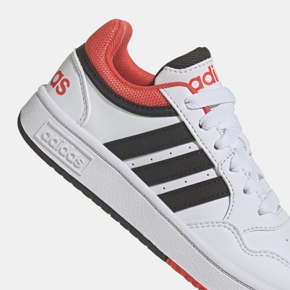 White - adidas - Hoops 3.0 Shoes - 7