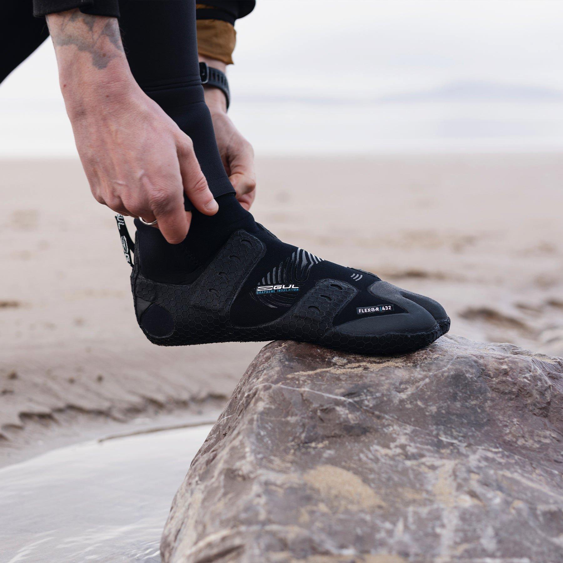 Recore/Black - Gul - FLEXOR 4/3/2MM SPLIT TOE WETSUIT BOOT - 3