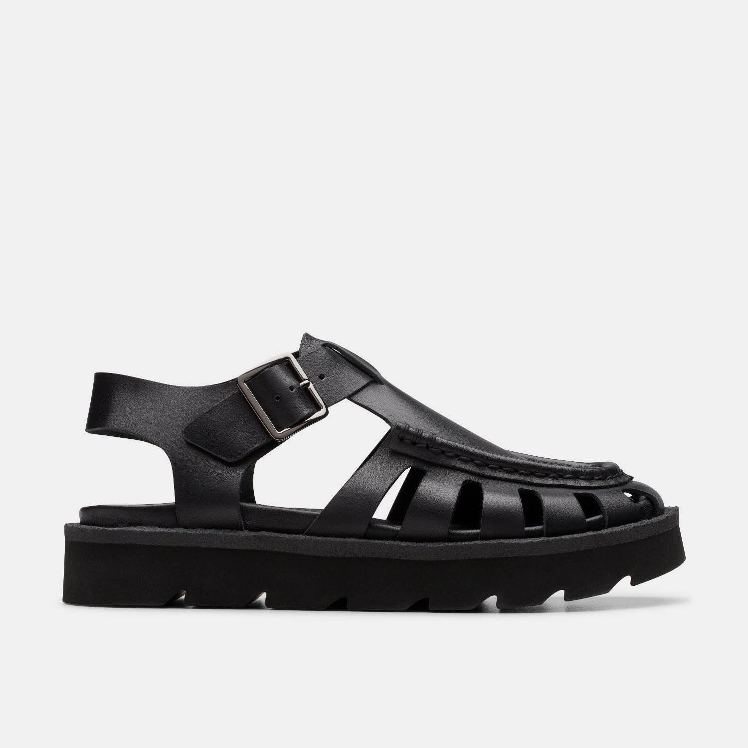 Black - Clarks Originals - Meare Buckle Sandals - 1