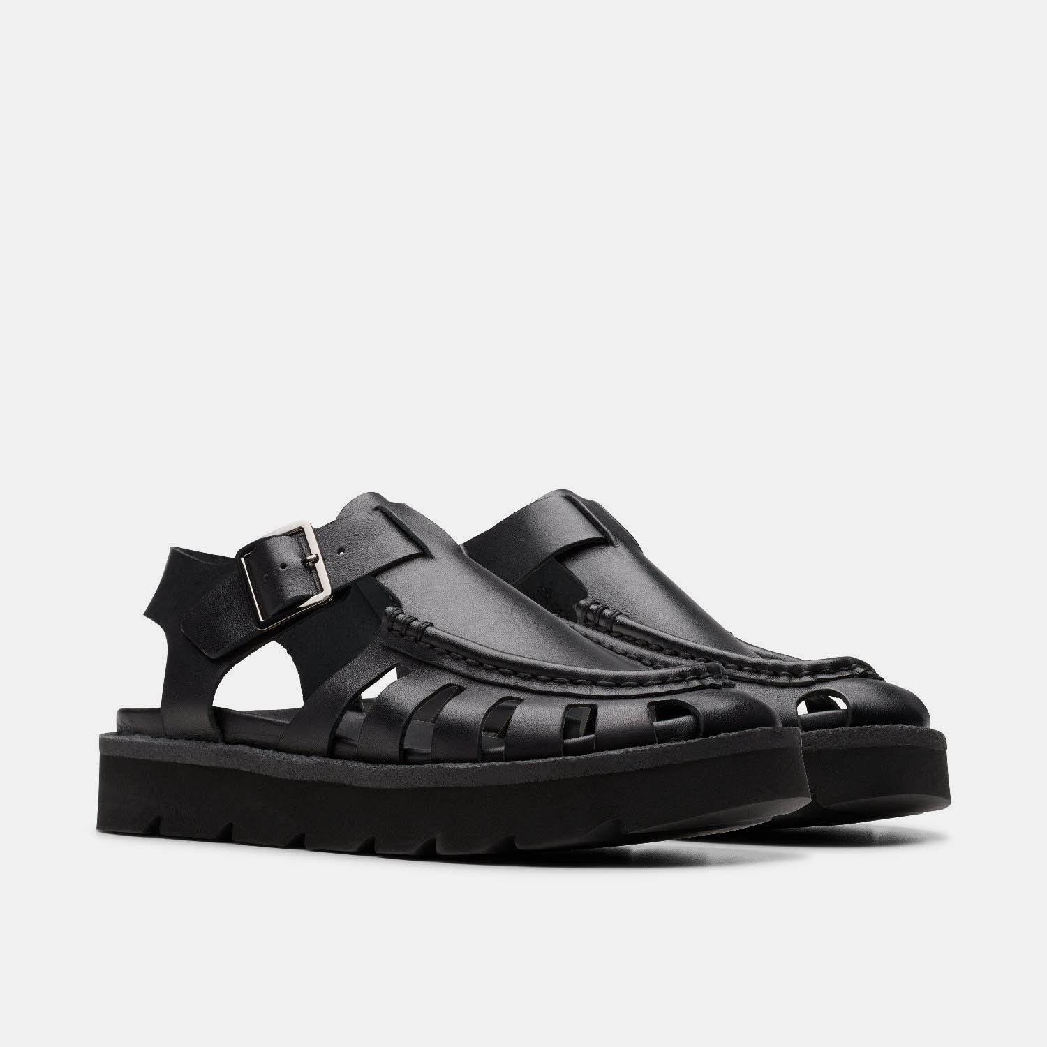 Black - Clarks Originals - Meare Buckle Sandals - 4