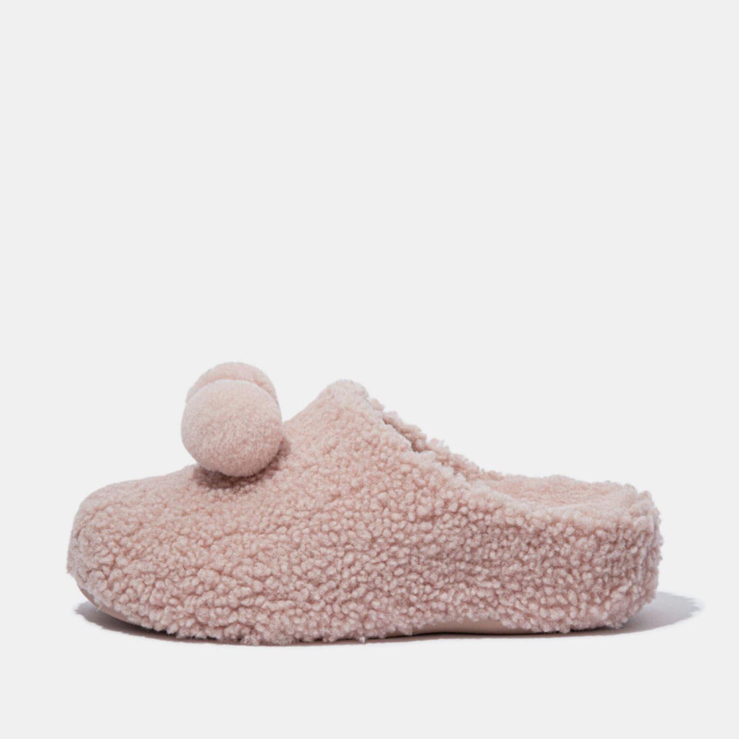 Beige - FitFlop - Shuv Pom Pom Clogs - 1