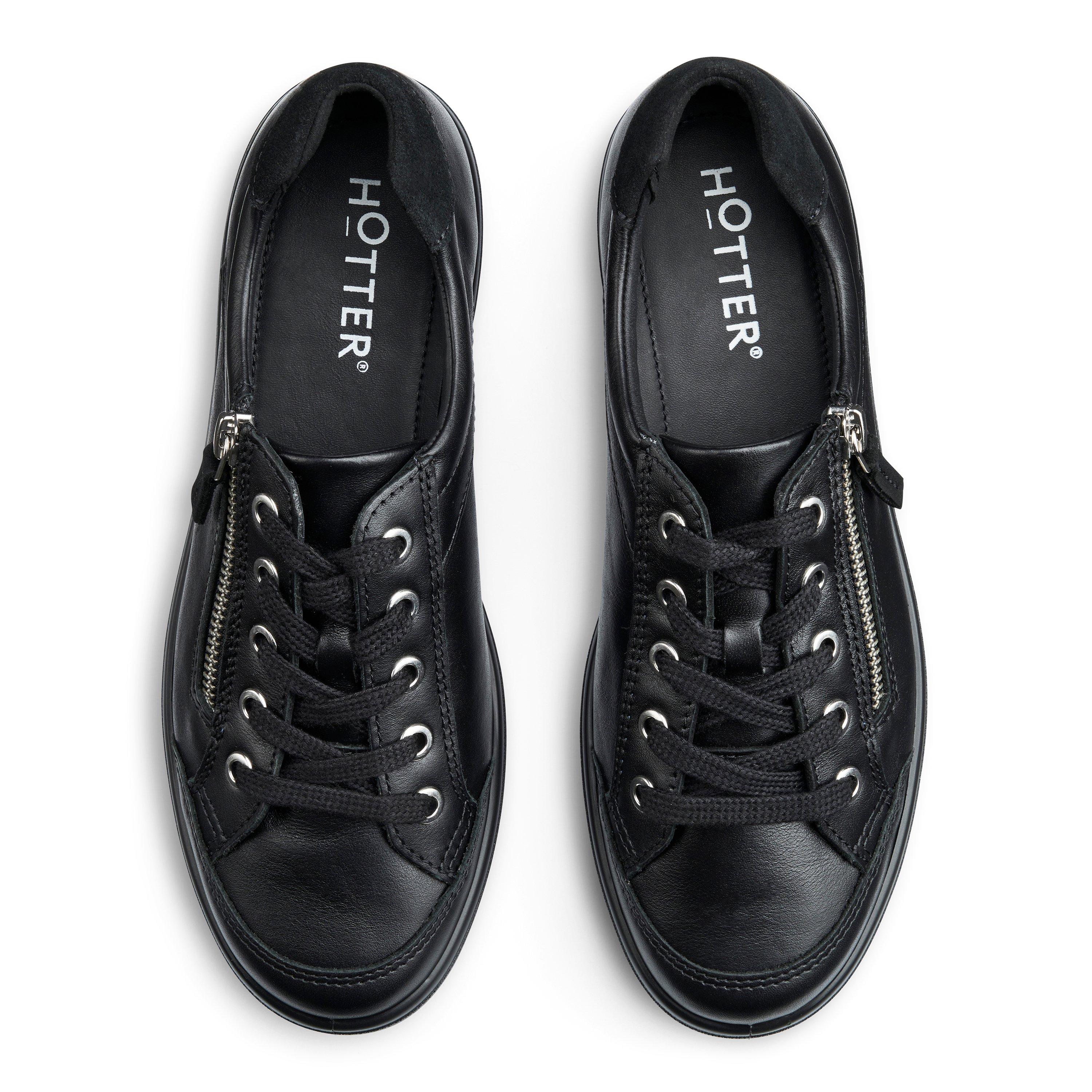 Black - Hotter - Chase II Trainers Wide Fit - 3