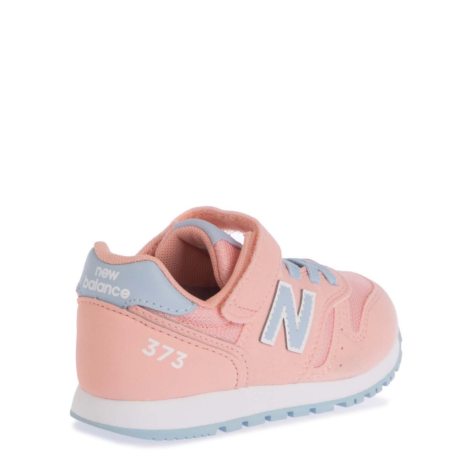 Pink - New Balance - Kids 373 Hook & Loop Trainers - 3