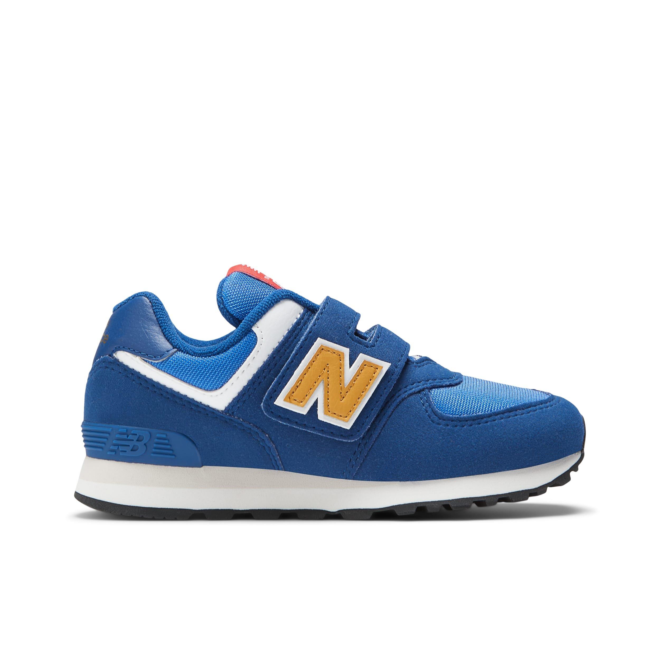Blue - New Balance - 574 Hook & Loop Trainers