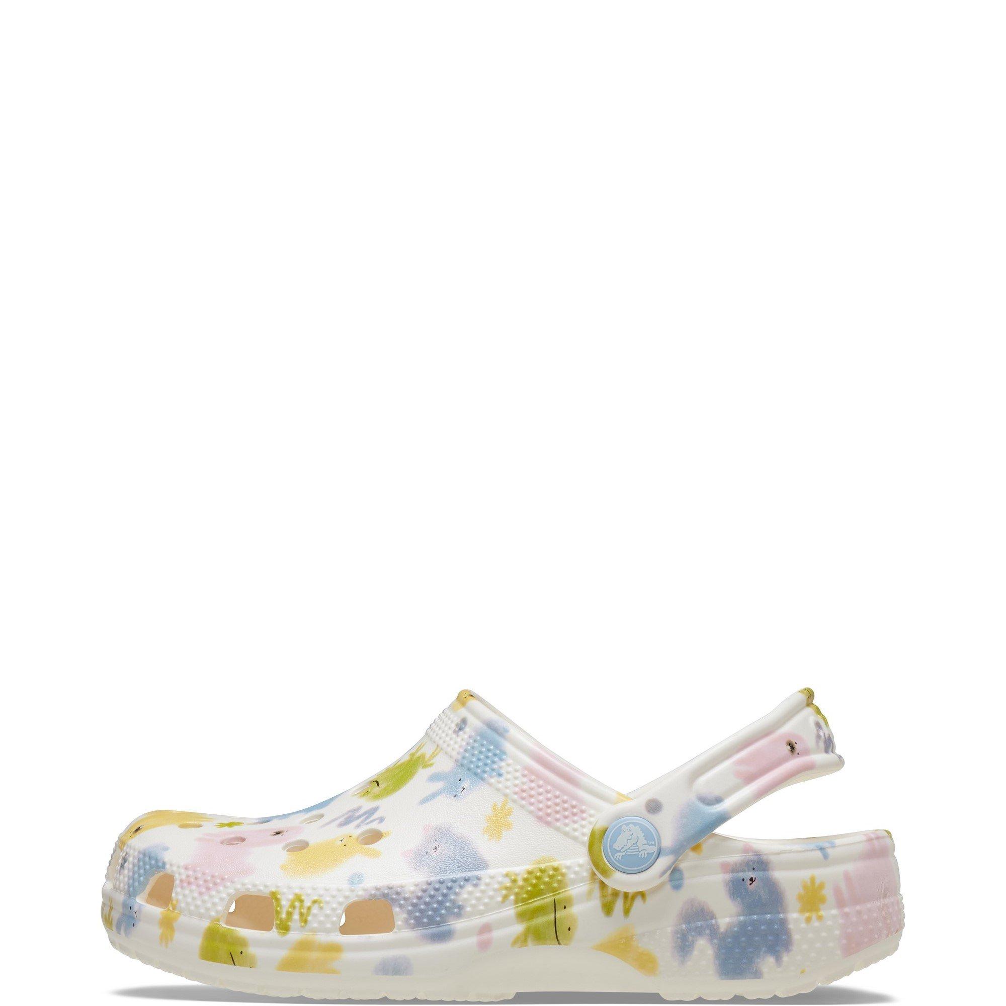 Off White - Crocs - Kids' Classic Graphic Clogs - 1
