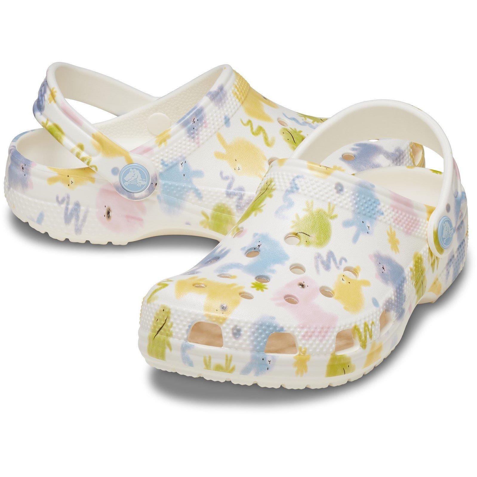 Off White - Crocs - Kids' Classic Graphic Clogs - 4