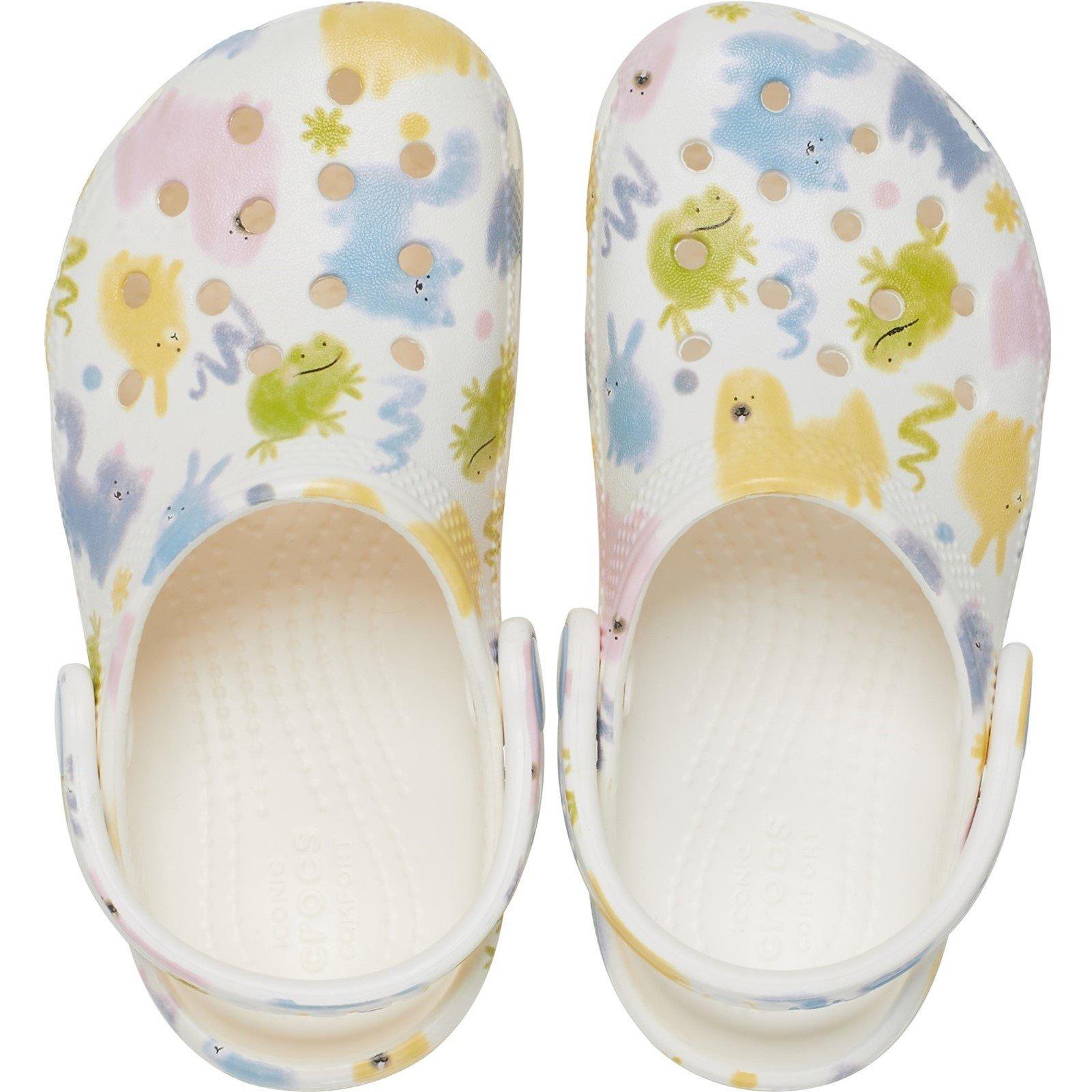 Off White - Crocs - Kids' Classic Graphic Clogs - 5