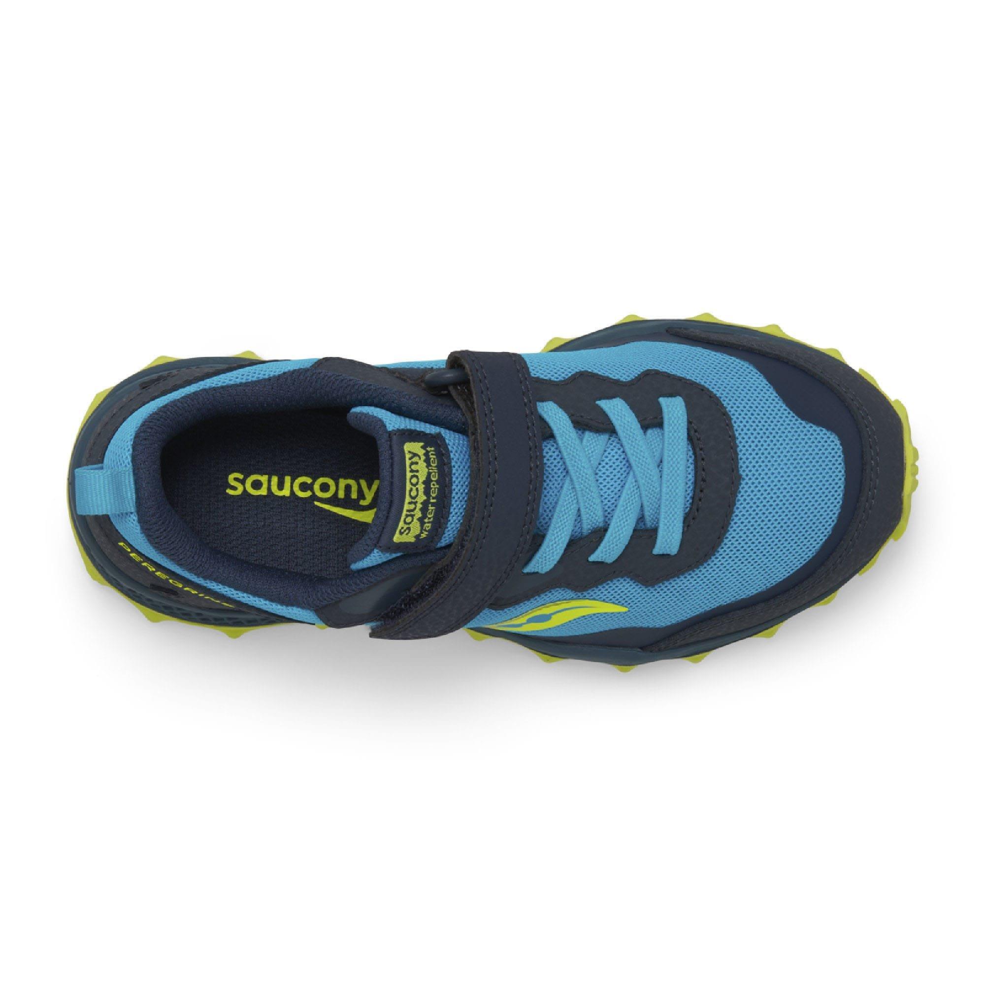 Navy Yellow - Saucony - Peregrine 15 Running Shoe - 5