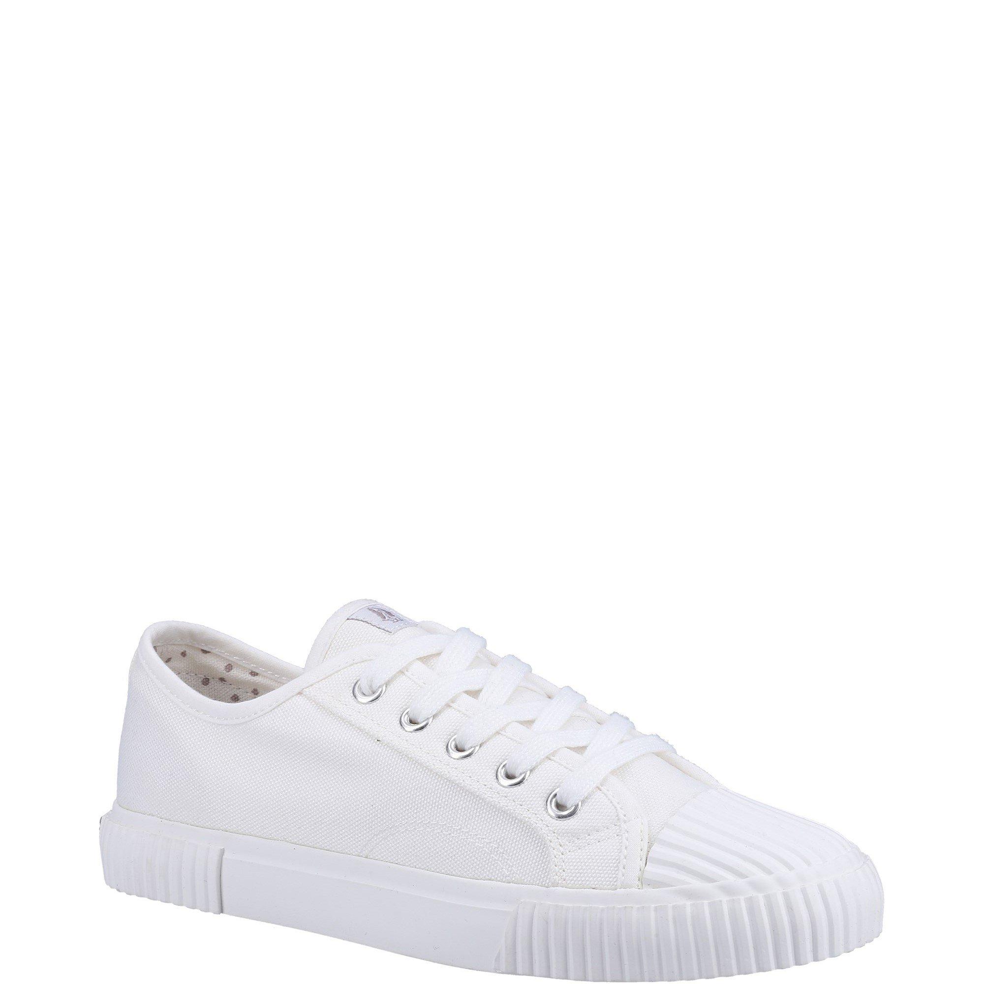 White - Hush Puppies - Women's Brooke Canvas Trainers - 2