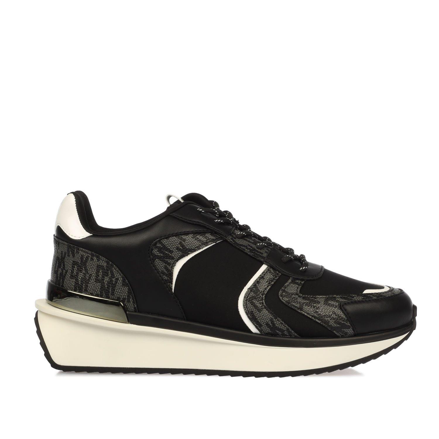 Black-White - DKNY - Amity Lace Up Trainers - 1