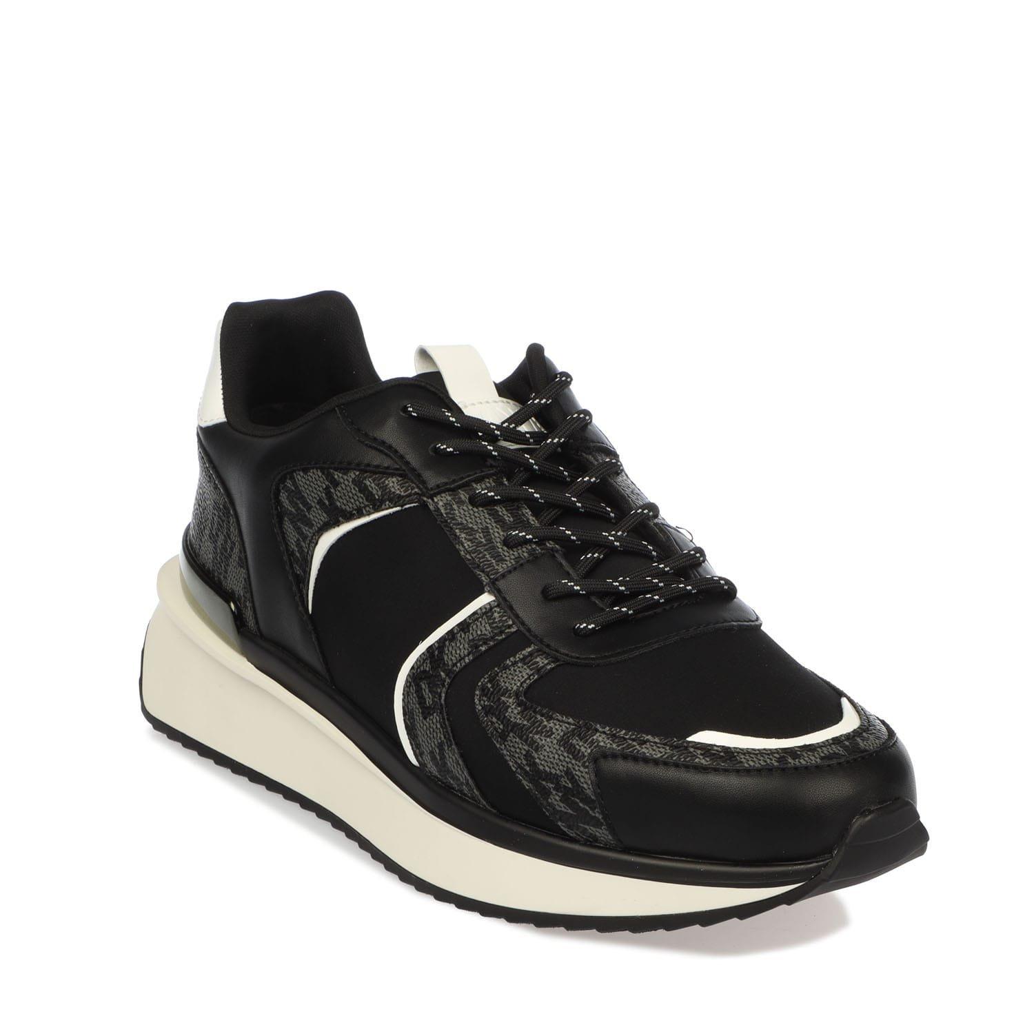 Black-White - DKNY - Amity Lace Up Trainers - 2