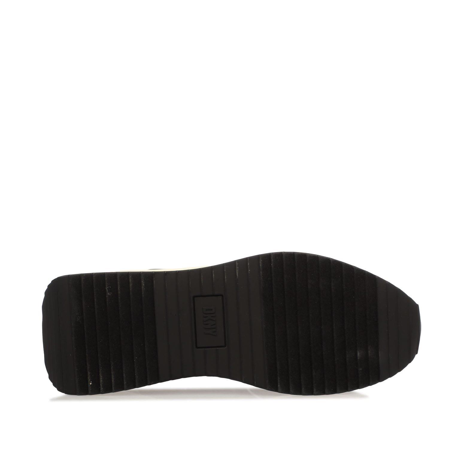 Black-White - DKNY - Amity Lace Up Trainers - 4