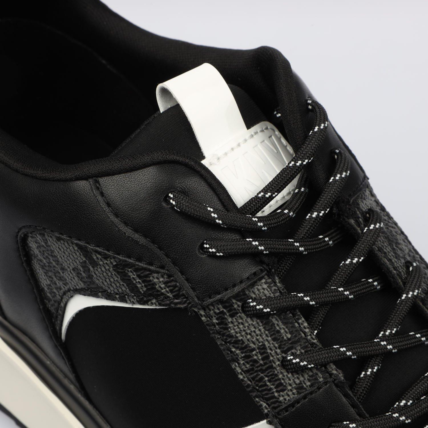 Black-White - DKNY - Amity Lace Up Trainers - 5