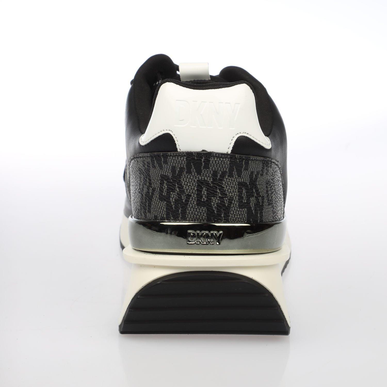 Black-White - DKNY - Amity Lace Up Trainers - 6