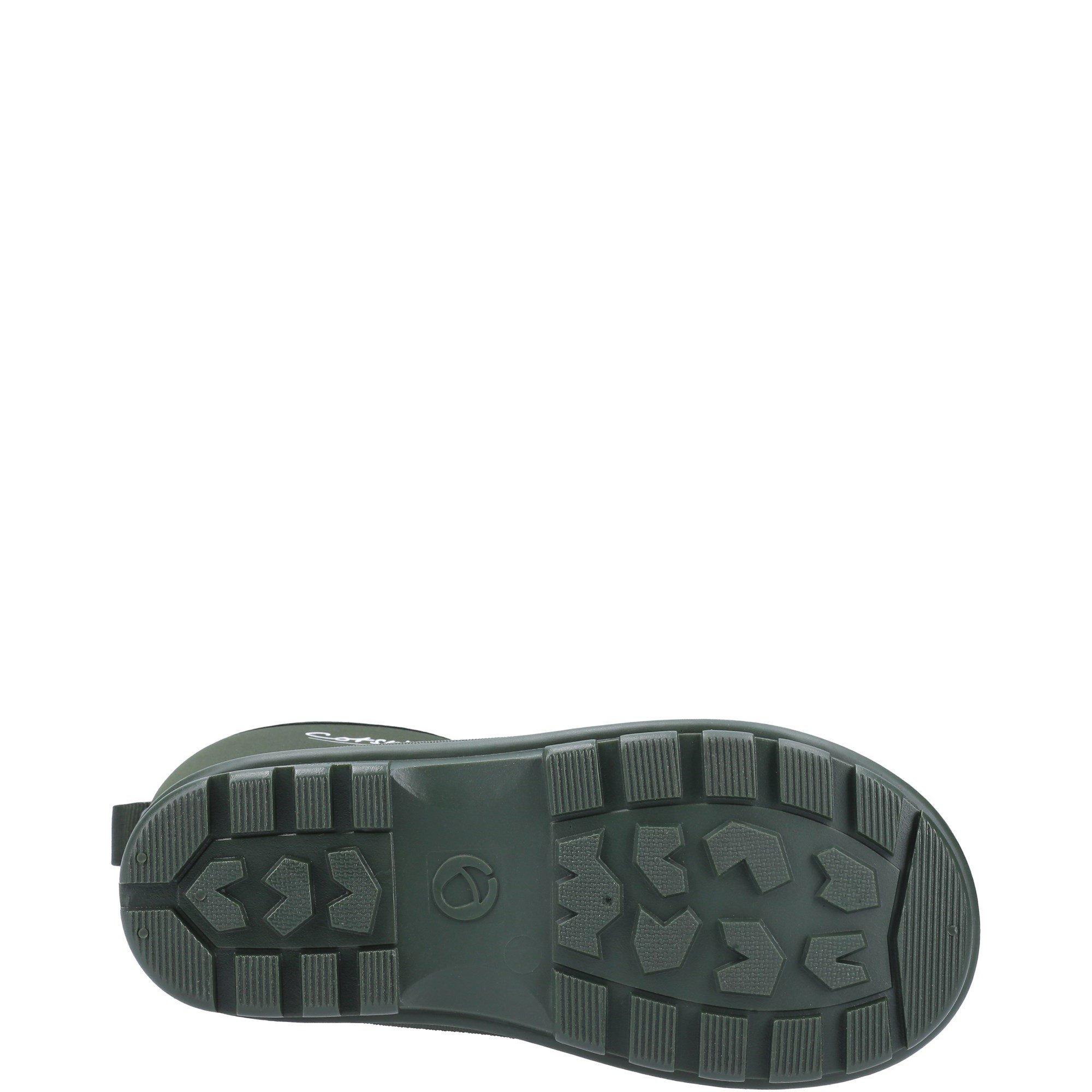 Green - Cotswold - Hilly Neoprene Childrens Wellington Boot - 4