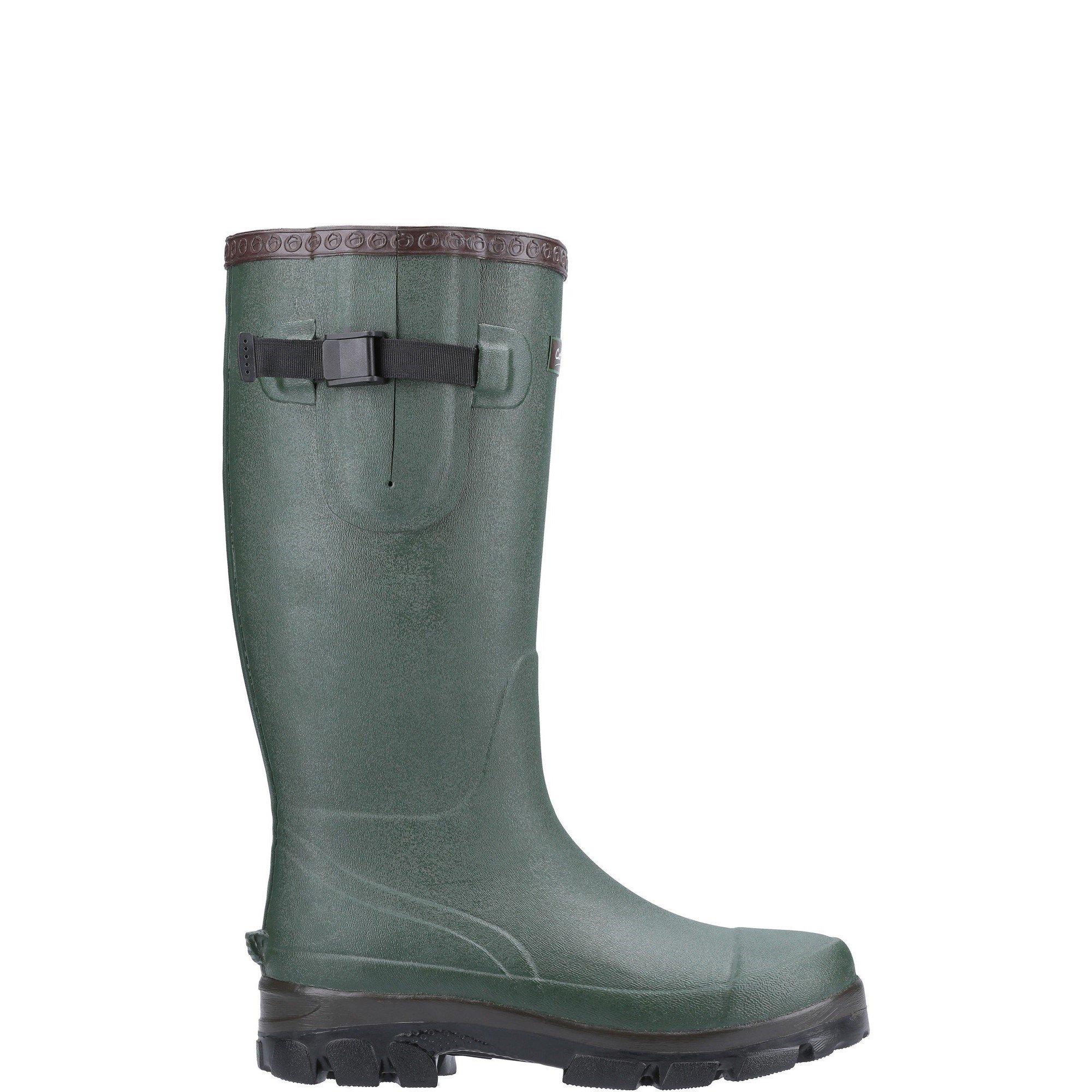 Green - Cotswold - Grange Buckle Fastening Wellington Boot - 1