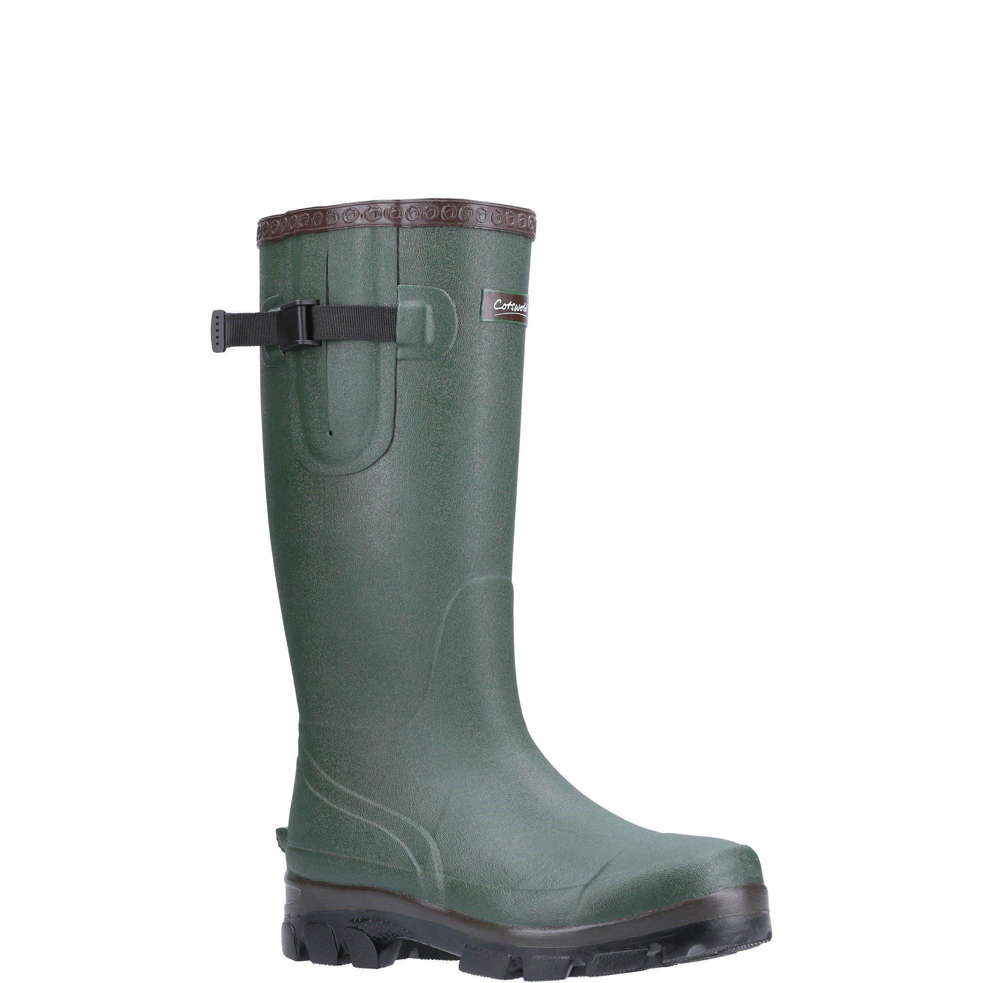 Green - Cotswold - Grange Buckle Fastening Wellington Boot - 2