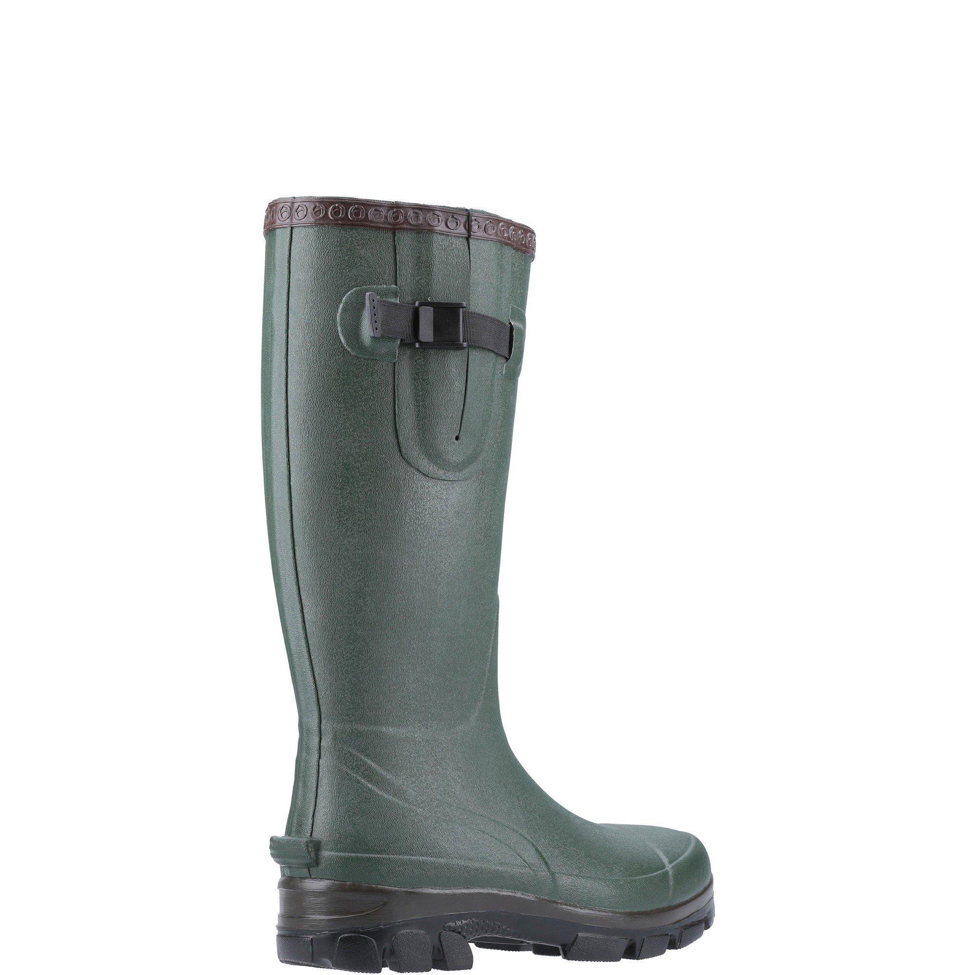 Green - Cotswold - Grange Buckle Fastening Wellington Boot - 3