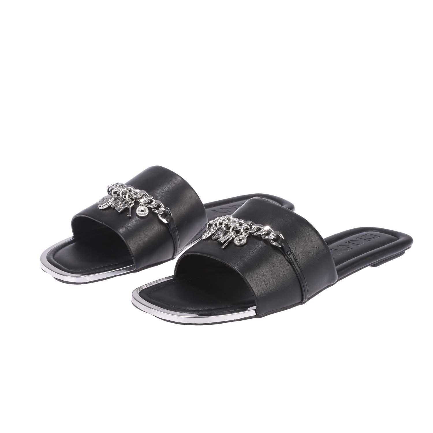 Black - DKNY - Holden Charms Flat Sandals - 1