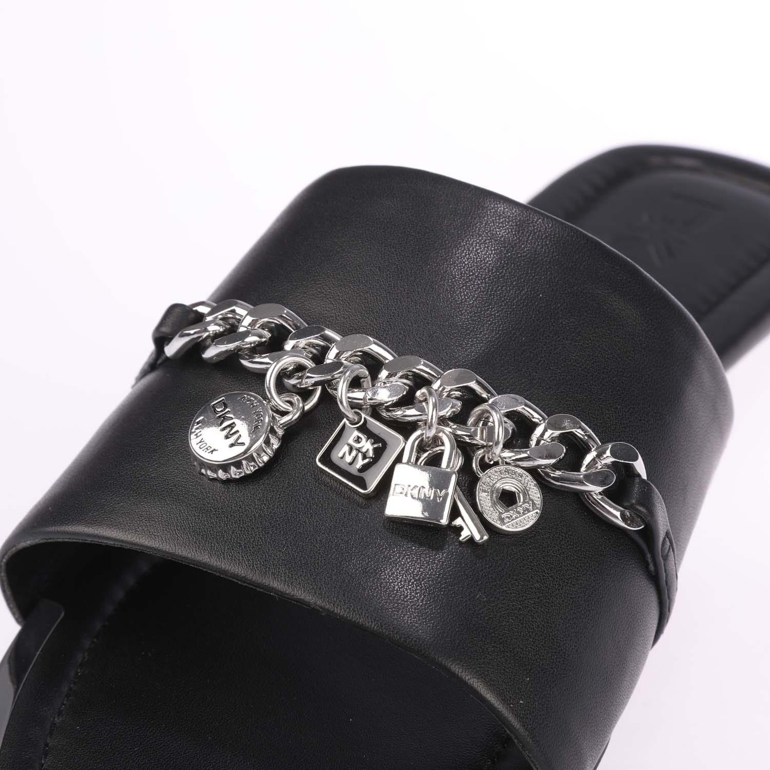 Black - DKNY - Holden Charms Flat Sandals - 6