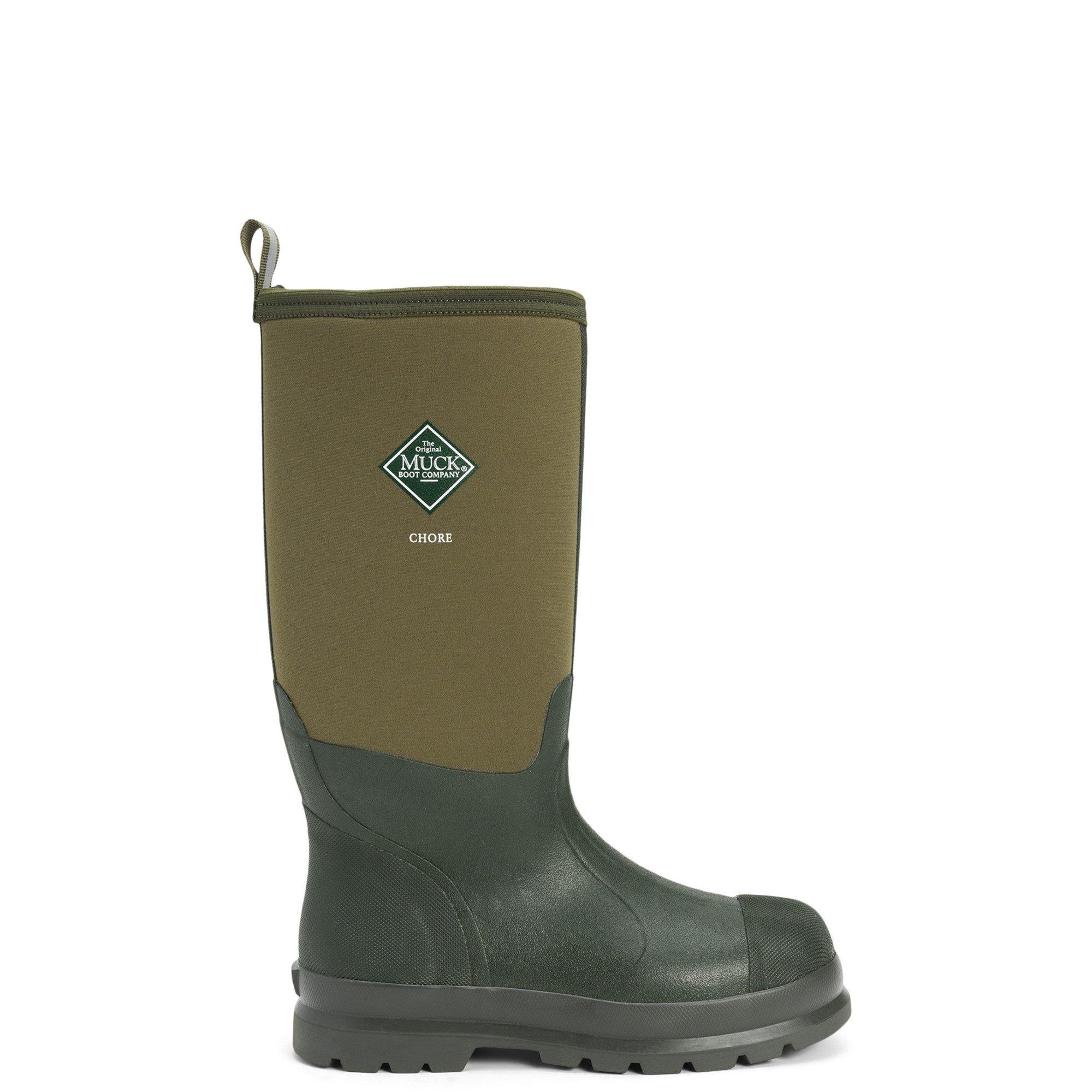 Muck Boots  Chore Classic Hi Patterned Wellington - Moss - 8 (42)
