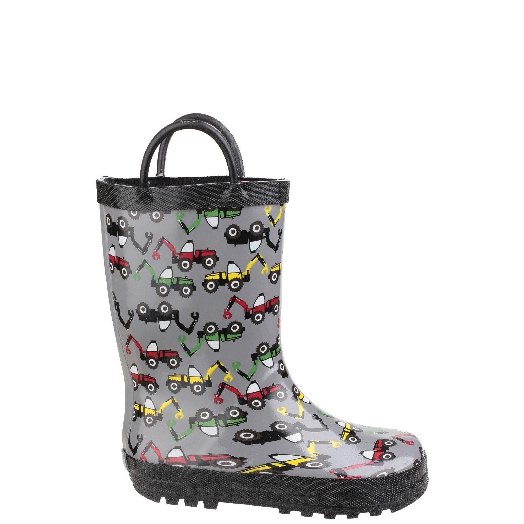 Dark Grey - Cotswold - Puddle Waterproof Pull On Boot - 1
