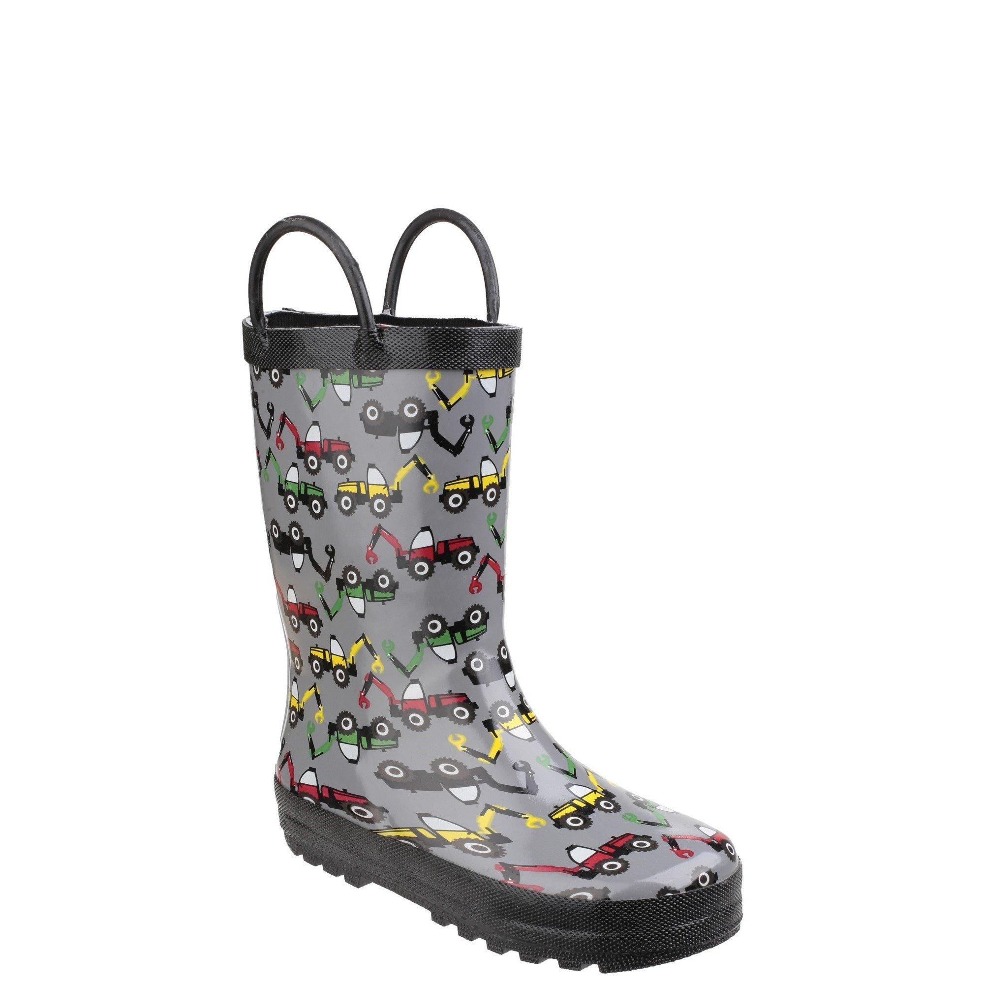 Dark Grey - Cotswold - Puddle Waterproof Pull On Boot - 2