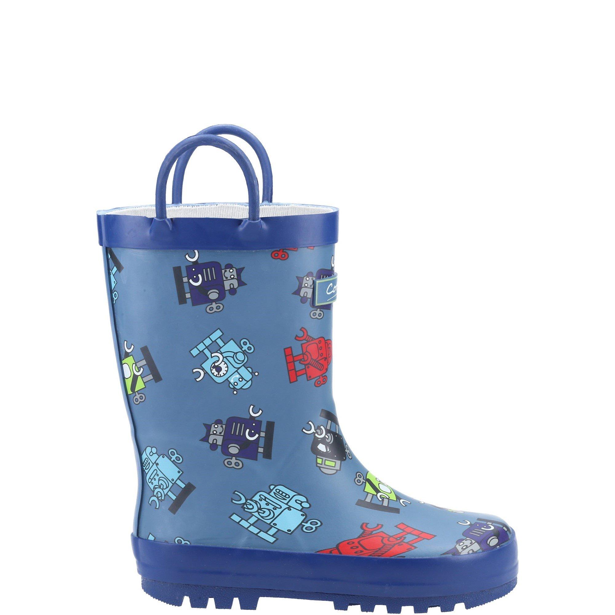Blue - Cotswold - Puddle Waterproof Pull On Boot - 1