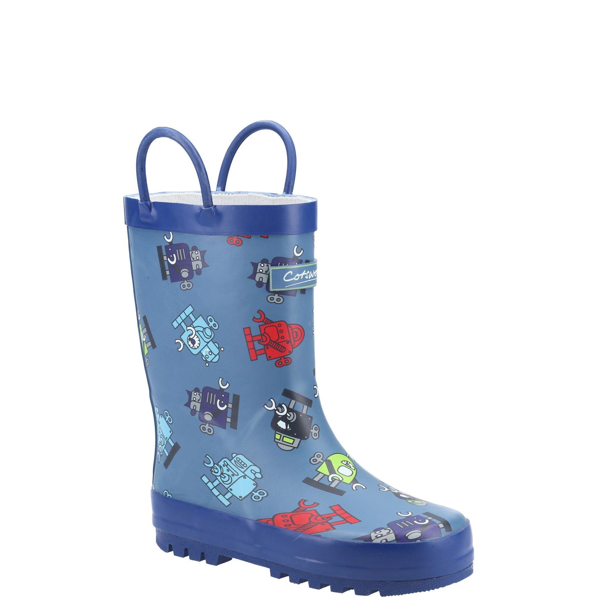 Blue - Cotswold - Puddle Waterproof Pull On Boot - 2