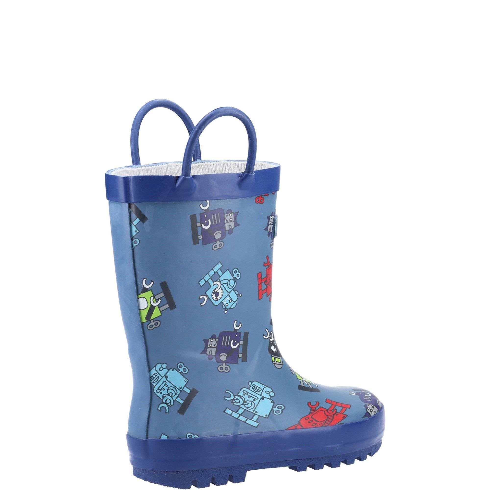 Blue - Cotswold - Puddle Waterproof Pull On Boot - 3