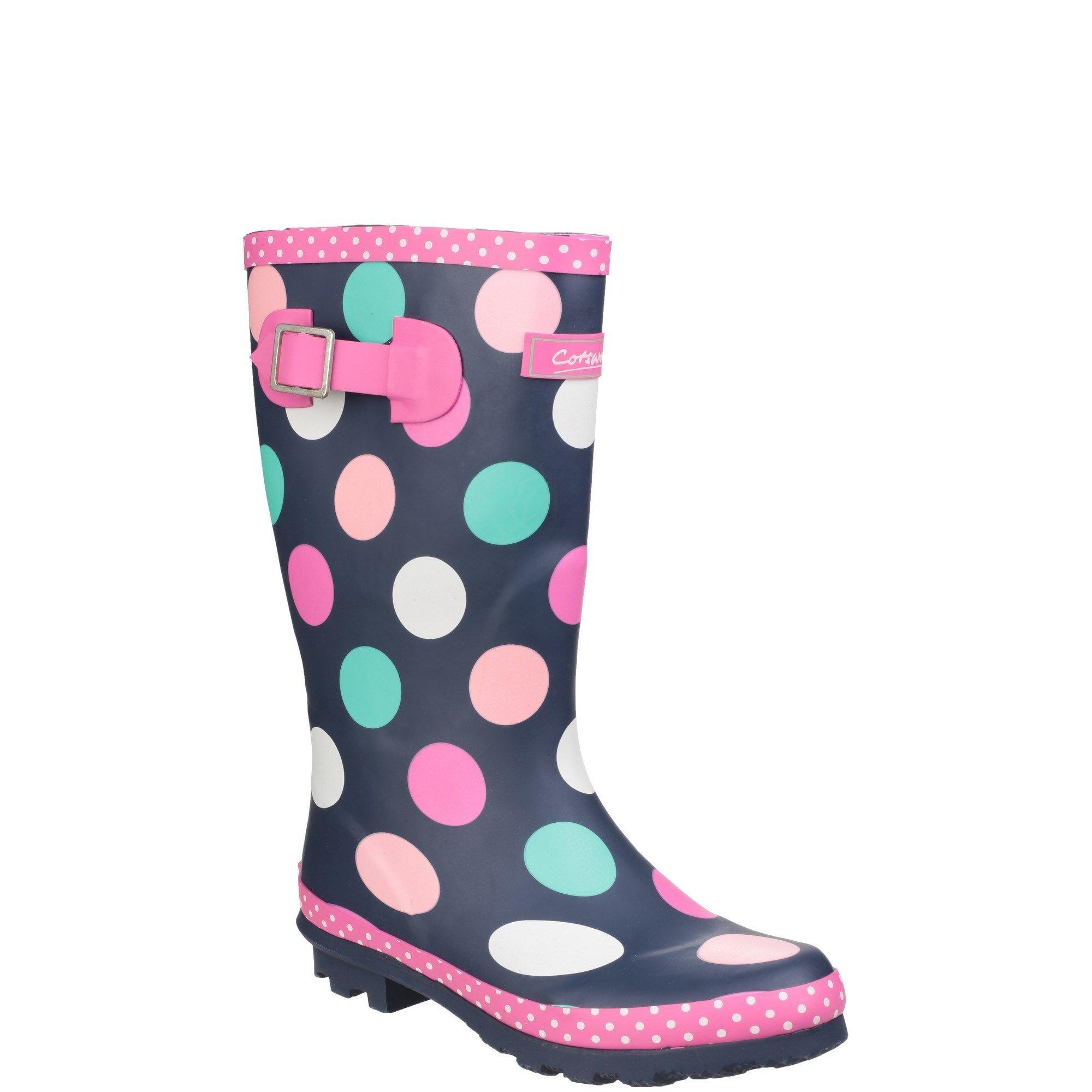 Pink - Cotswold - Dotty Jnr Pull On Wellington Boot - 2