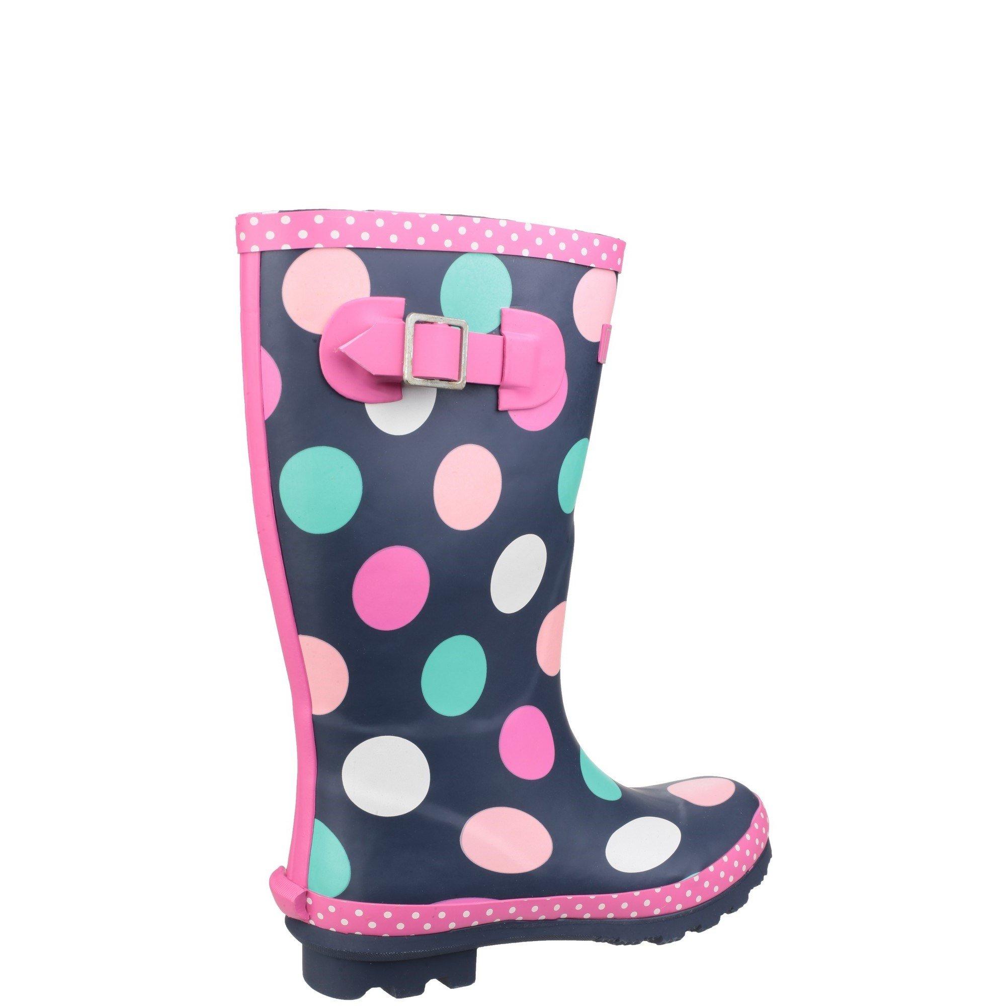 Pink - Cotswold - Dotty Jnr Pull On Wellington Boot - 3