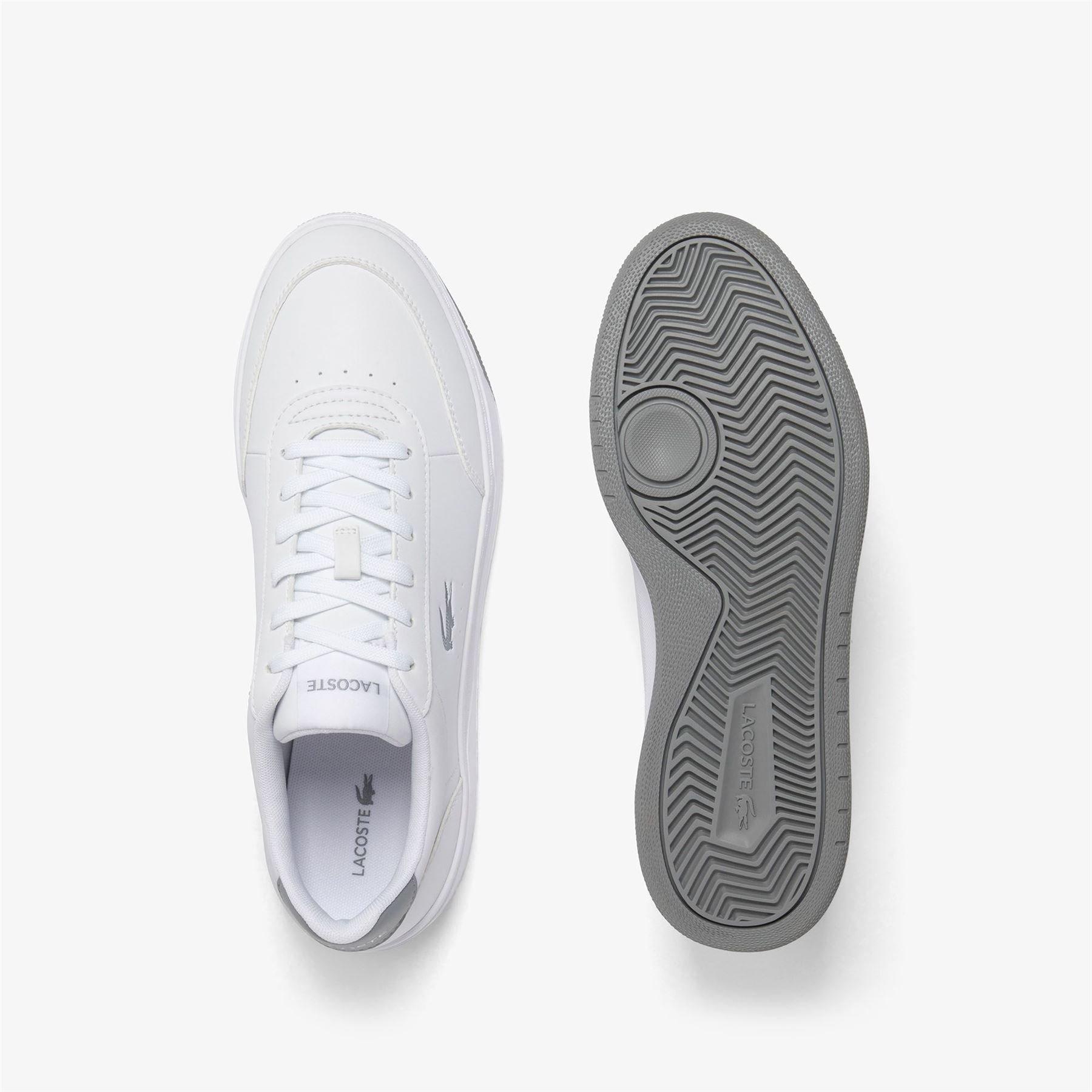 White Grey - Lacoste - Court Pro Trainers - 4