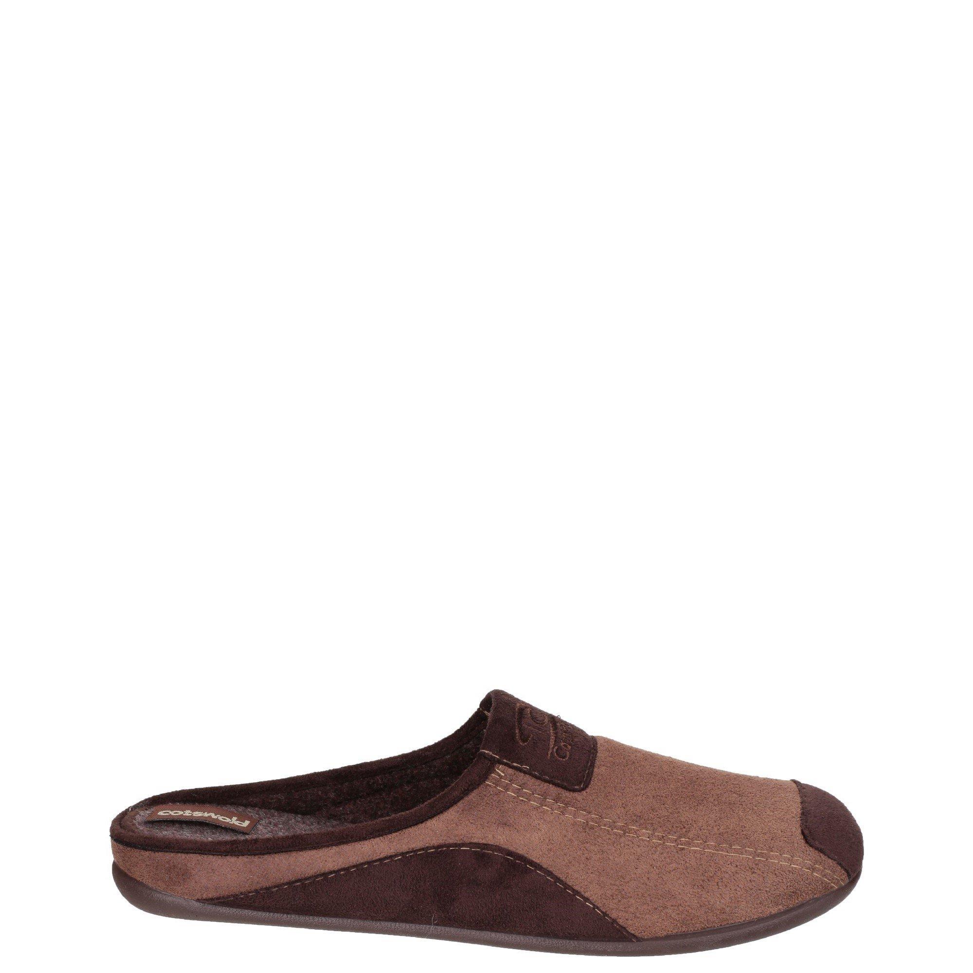 Cotswold Men's Westwell Slipper - Brown - UK8 EU42