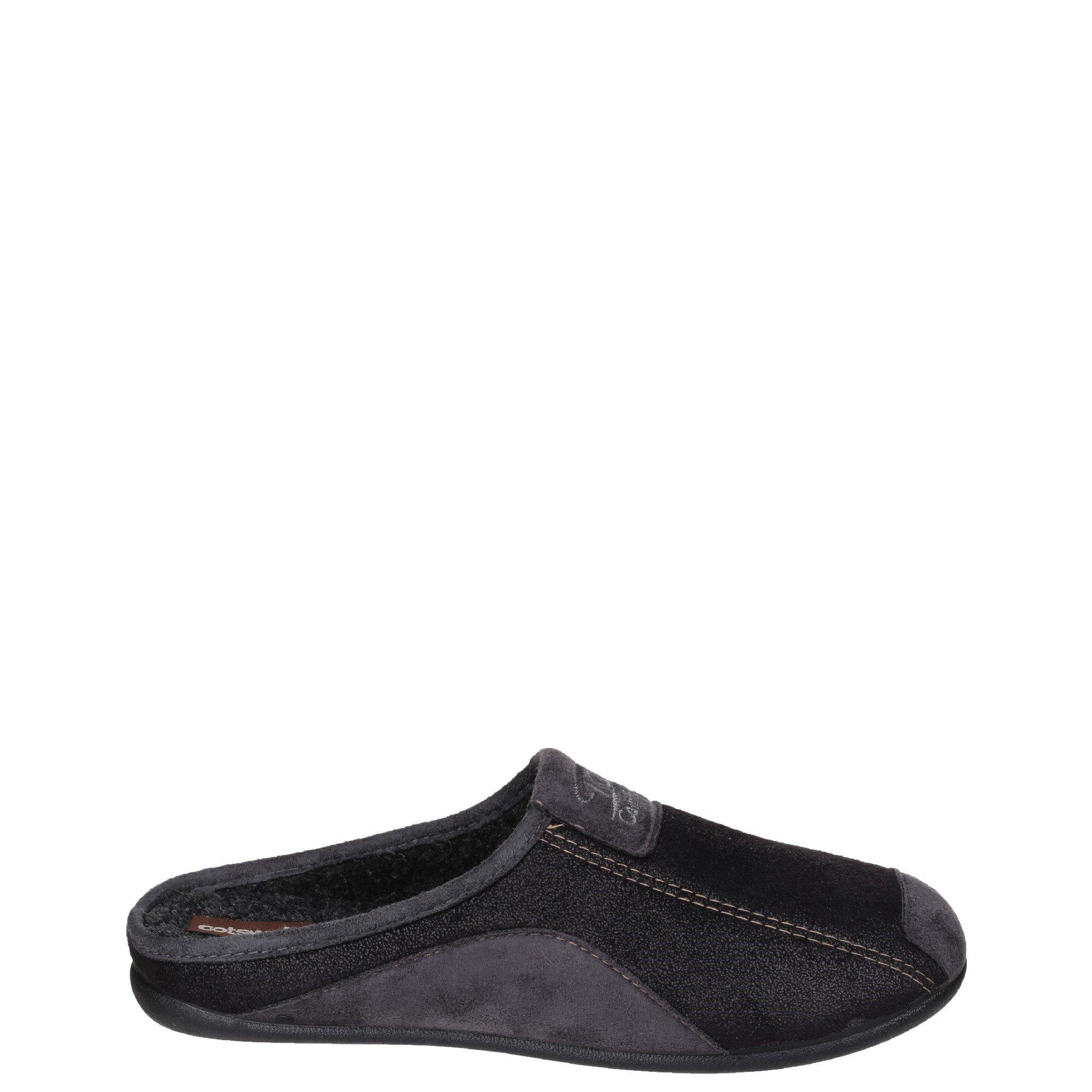 Cotswold Men's Westwell Slipper - Black - UK10 EU44