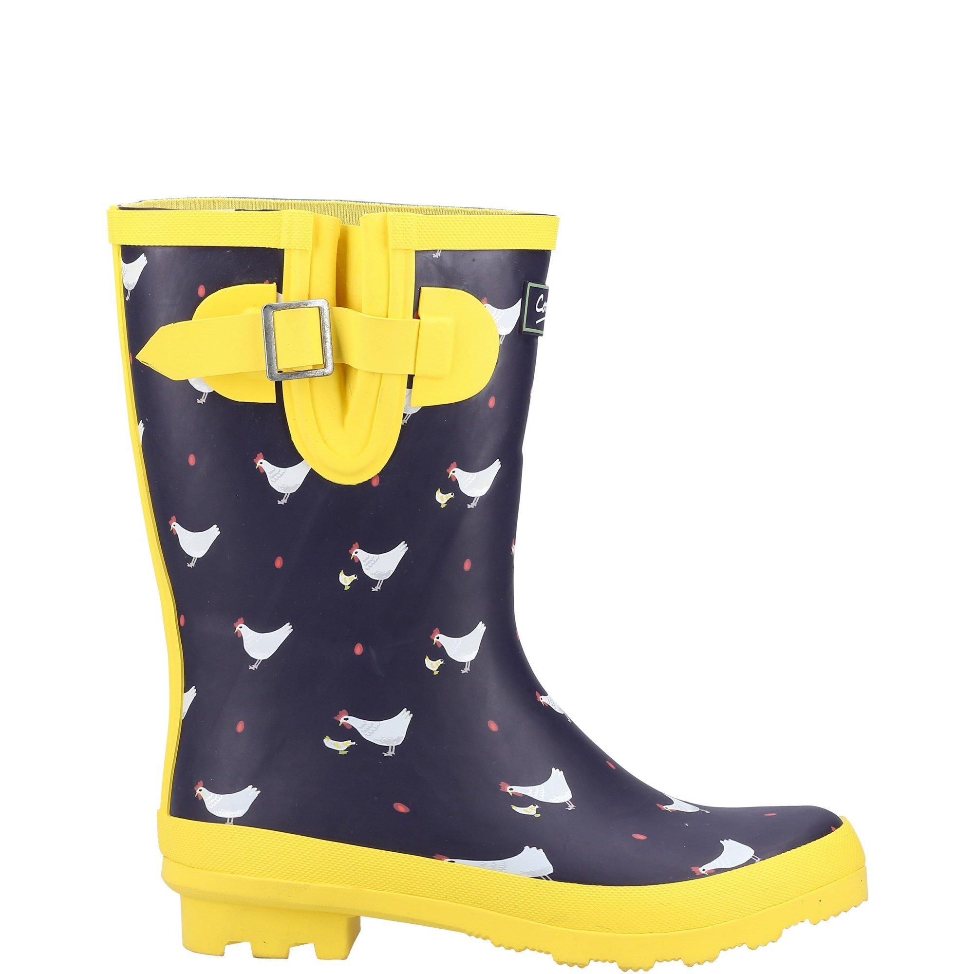 Cotswold Women's Farmyard Mid Wellington - Navy - UK7 EU40