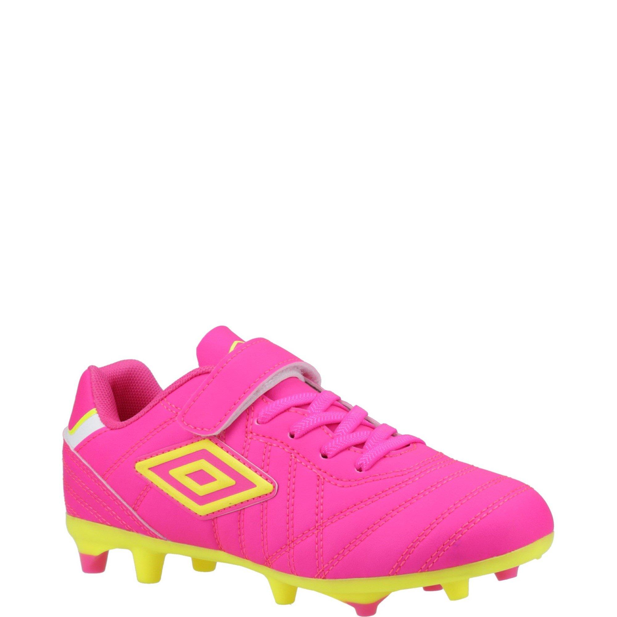 Pink - Umbro - Speciali Liga Firm Ground Jnr Football Boot - 2