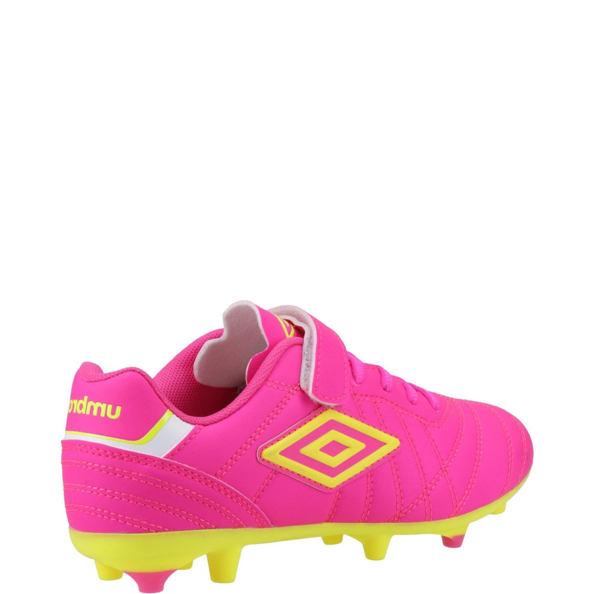 Pink - Umbro - Speciali Liga Firm Ground Jnr Football Boot - 3
