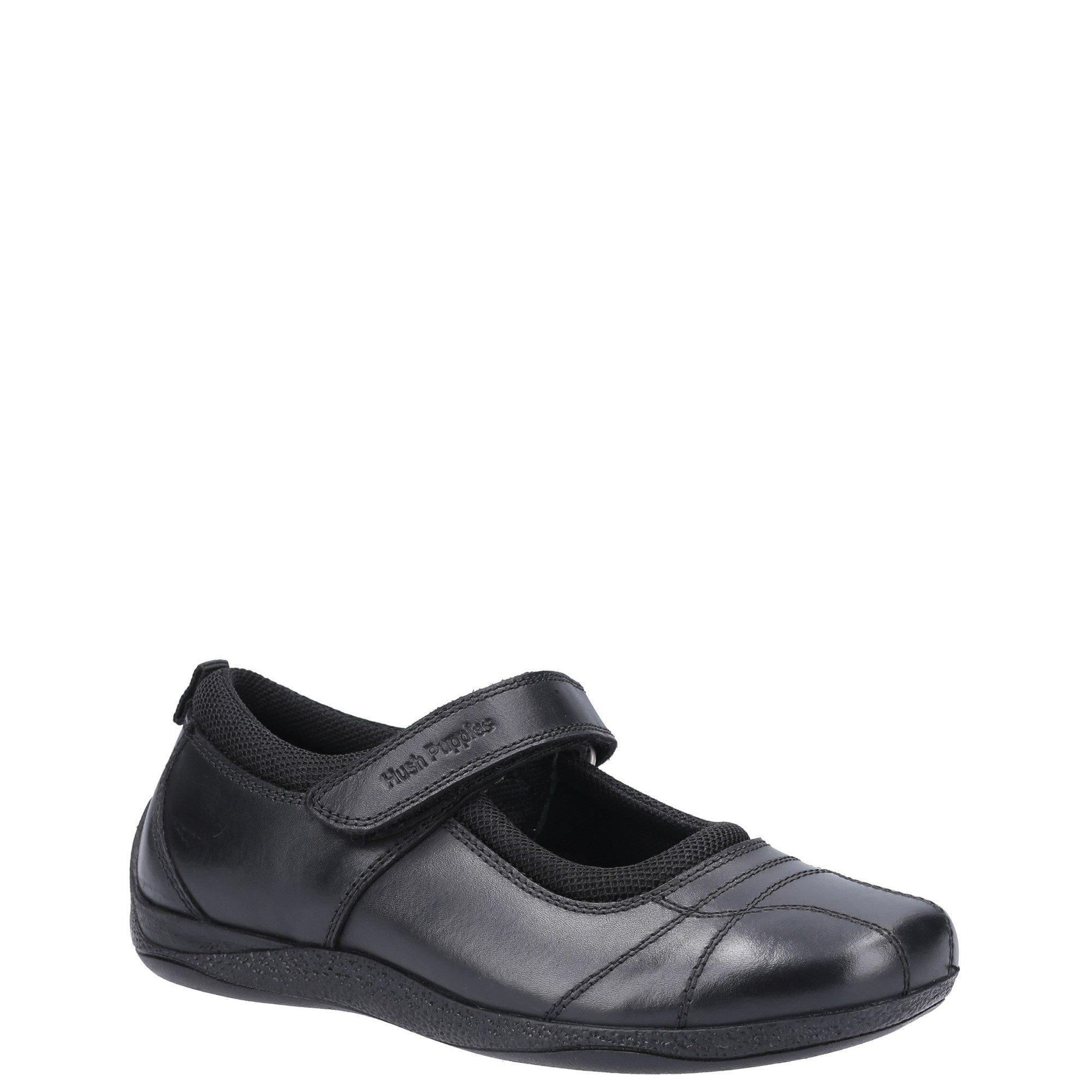 Black - Hush Puppies - Clara Junior School Shoe - 2