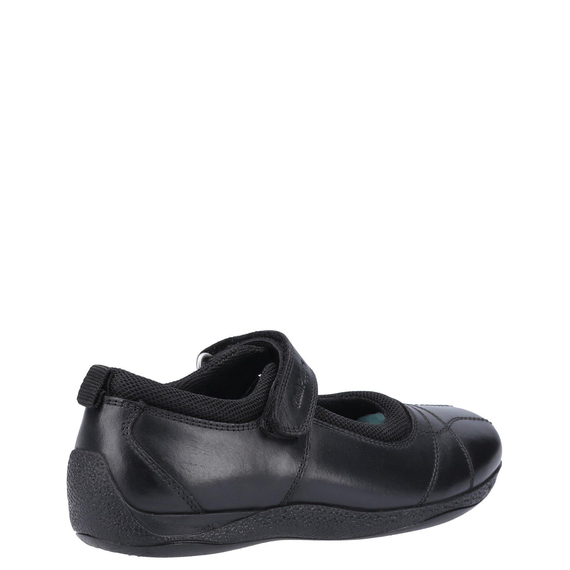 Black - Hush Puppies - Clara Junior School Shoe - 3