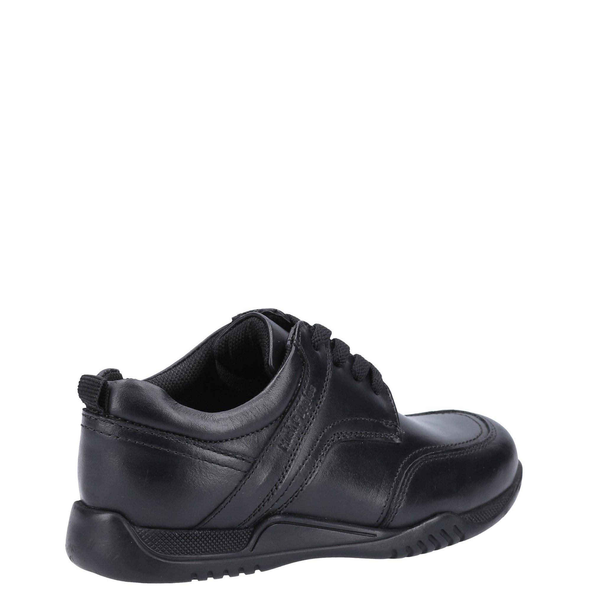 Black - Hush Puppies - Harvey Senior School Shoe - 3