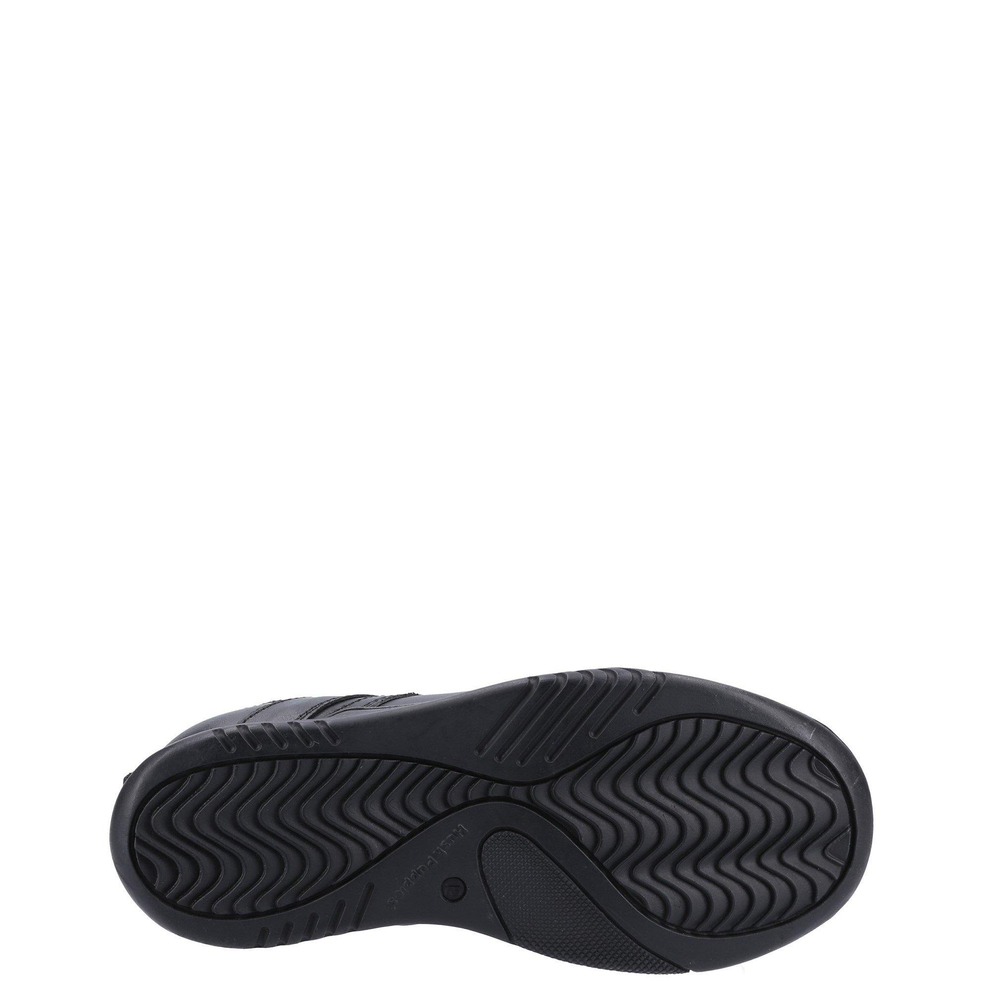 Black - Hush Puppies - Harvey Senior School Shoe - 4