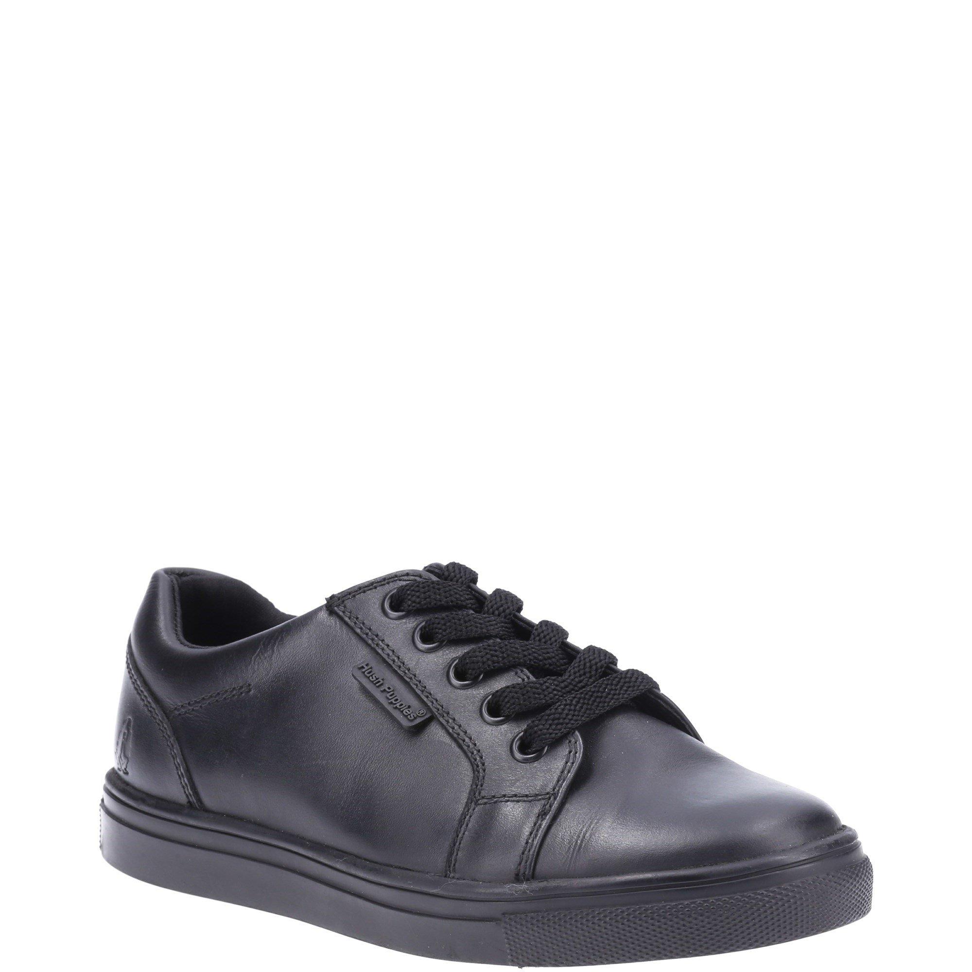 Black - Hush Puppies - Sam Junior School Shoe - 2