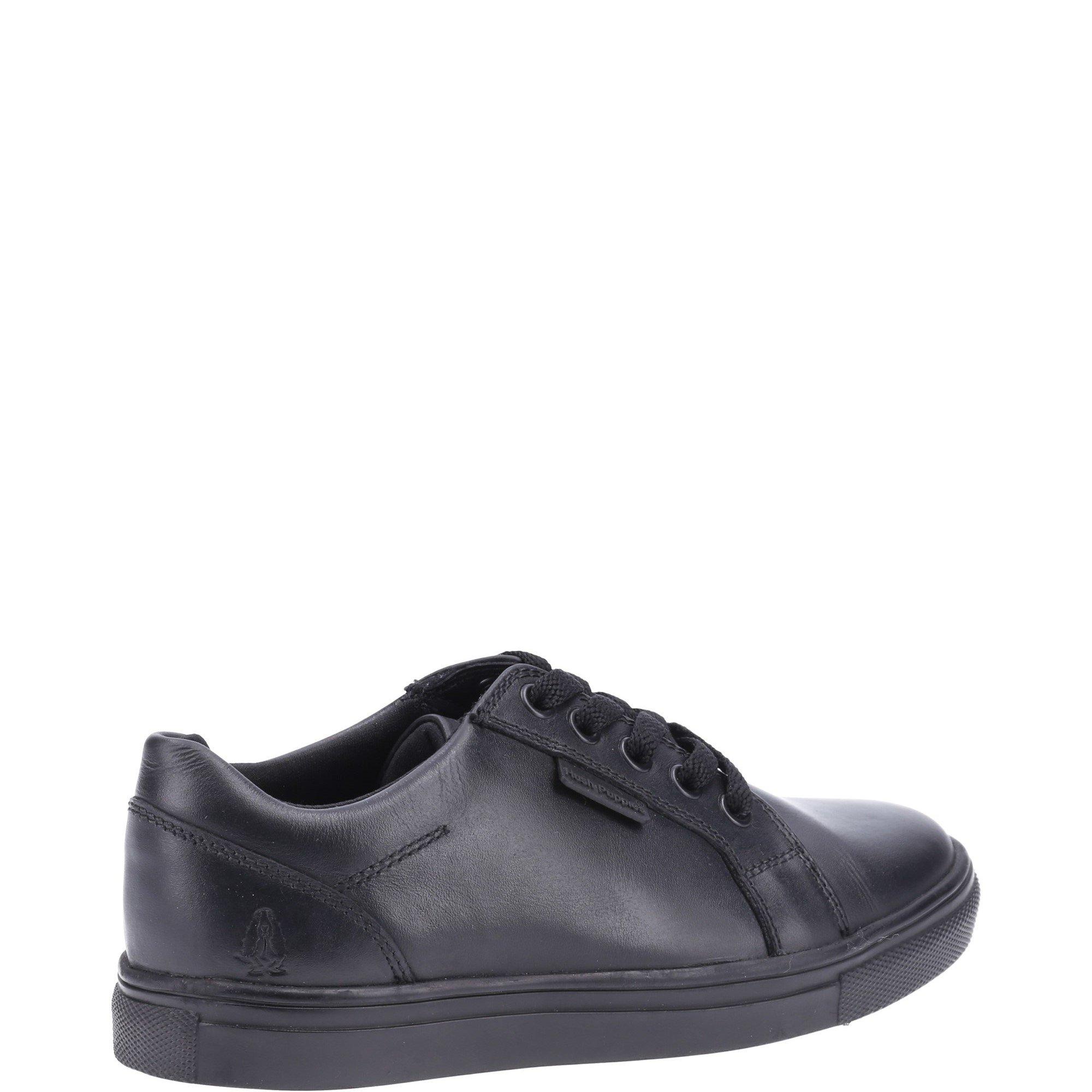 Black - Hush Puppies - Sam Junior School Shoe - 3