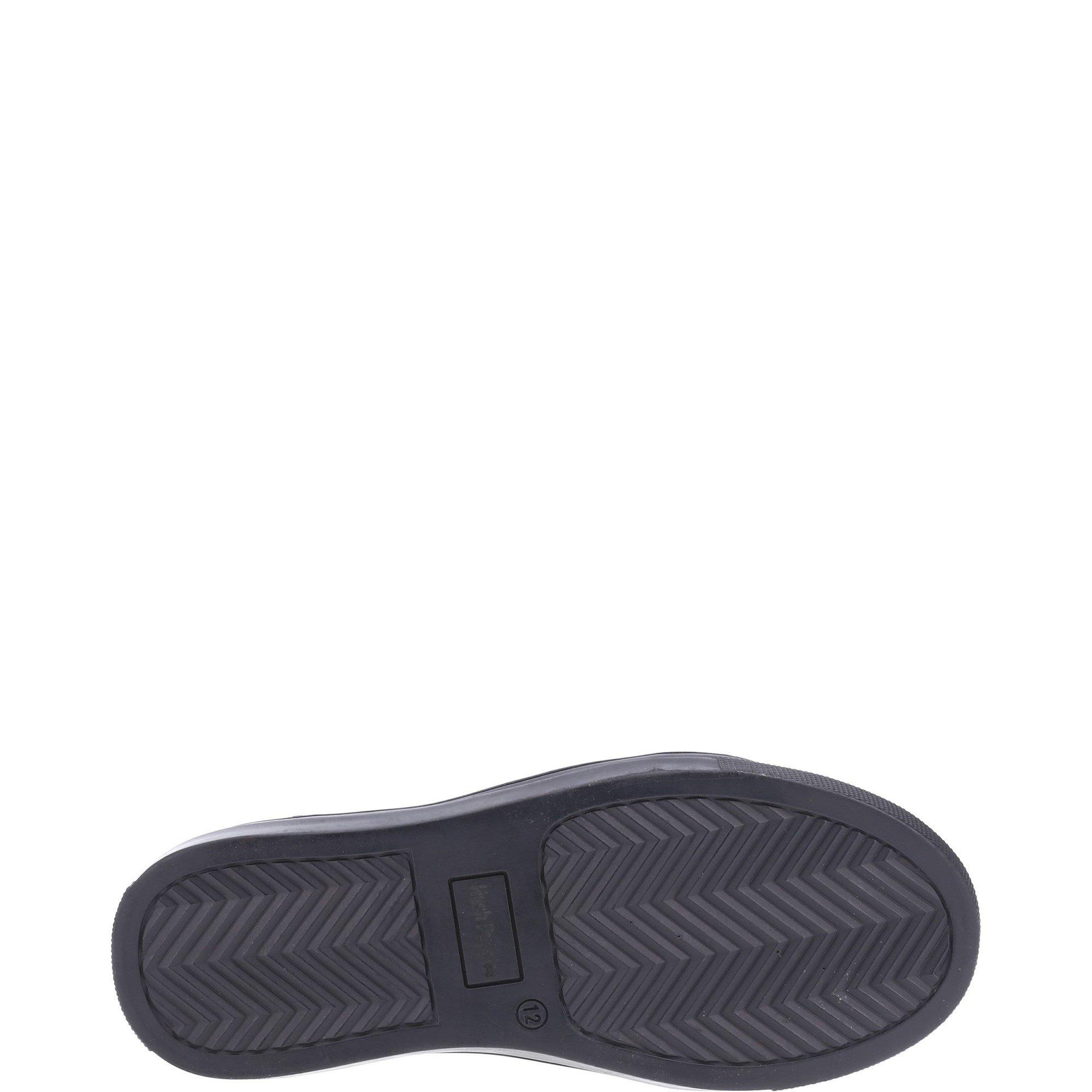 Black - Hush Puppies - Sam Junior School Shoe - 4