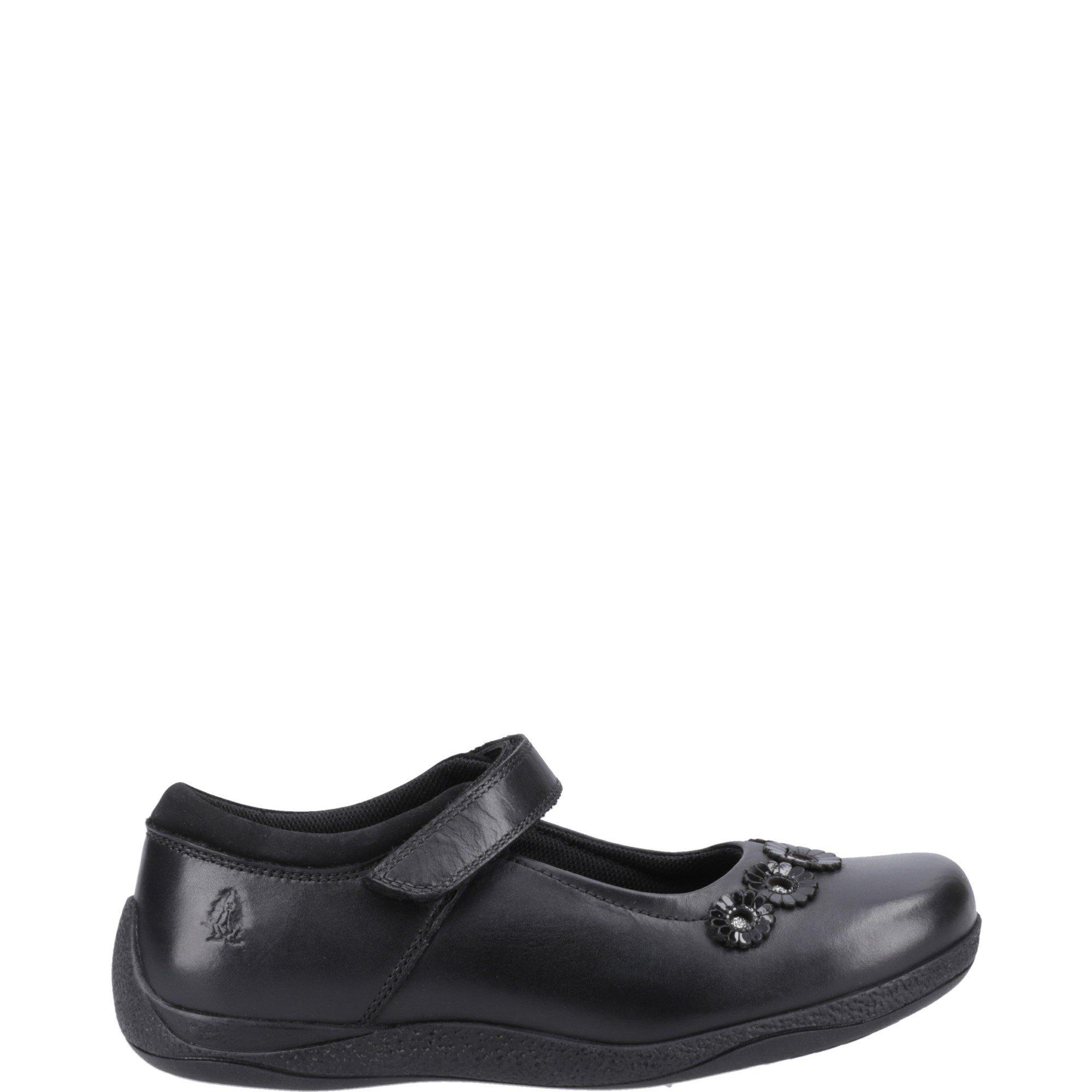 Hush Puppies Girls Christina Junior Shoe - Black - UK2 EU34
