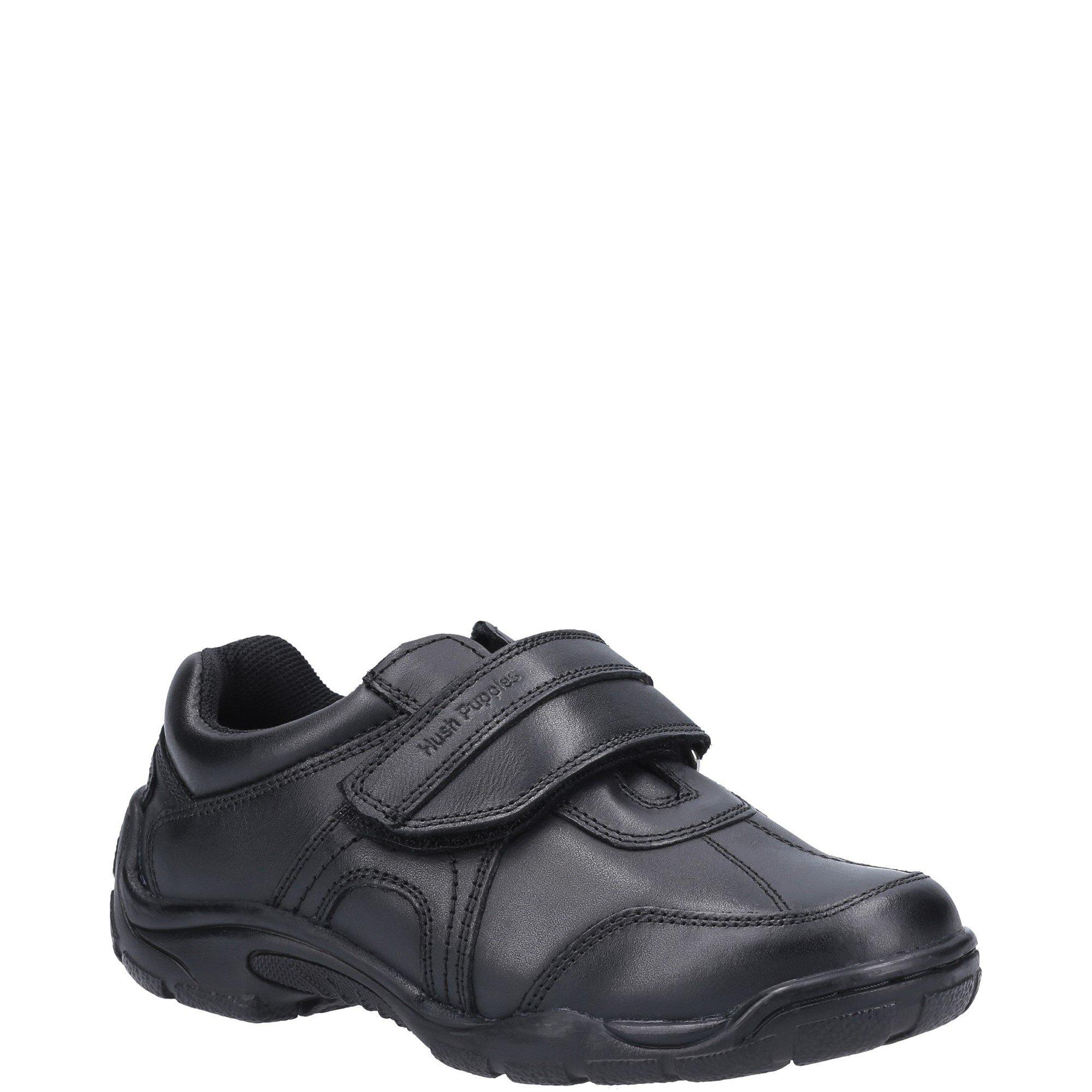Black - Hush Puppies - Arlo Senior School Shoe - 2