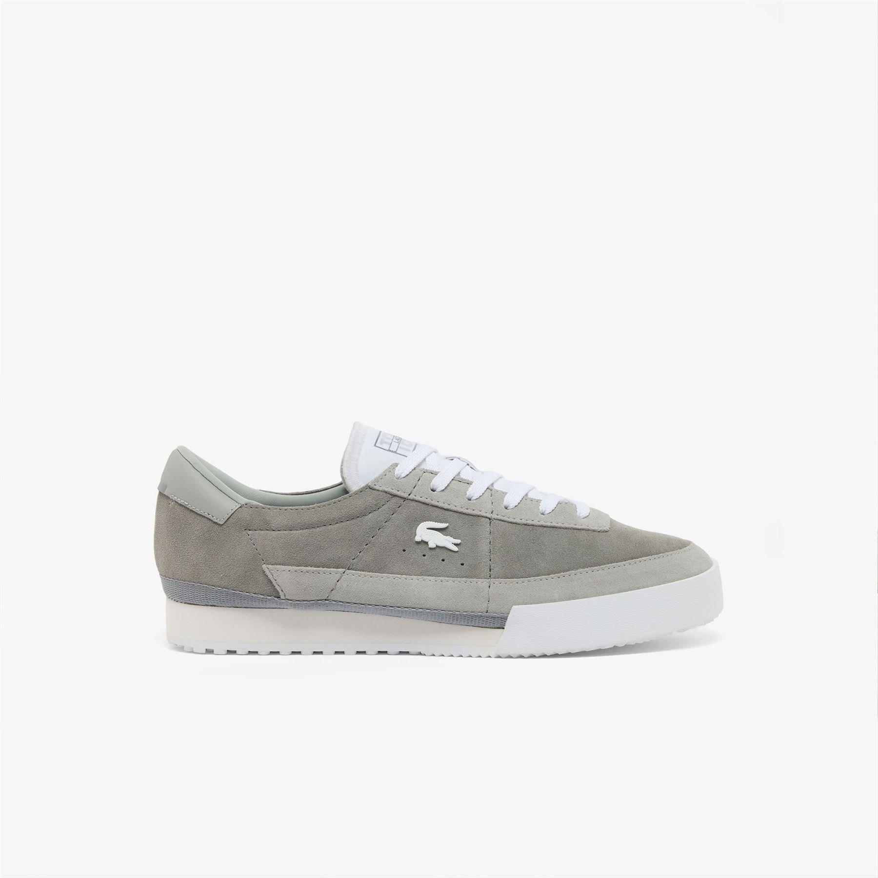 Grey White - Lacoste - Aura Trainers - 1